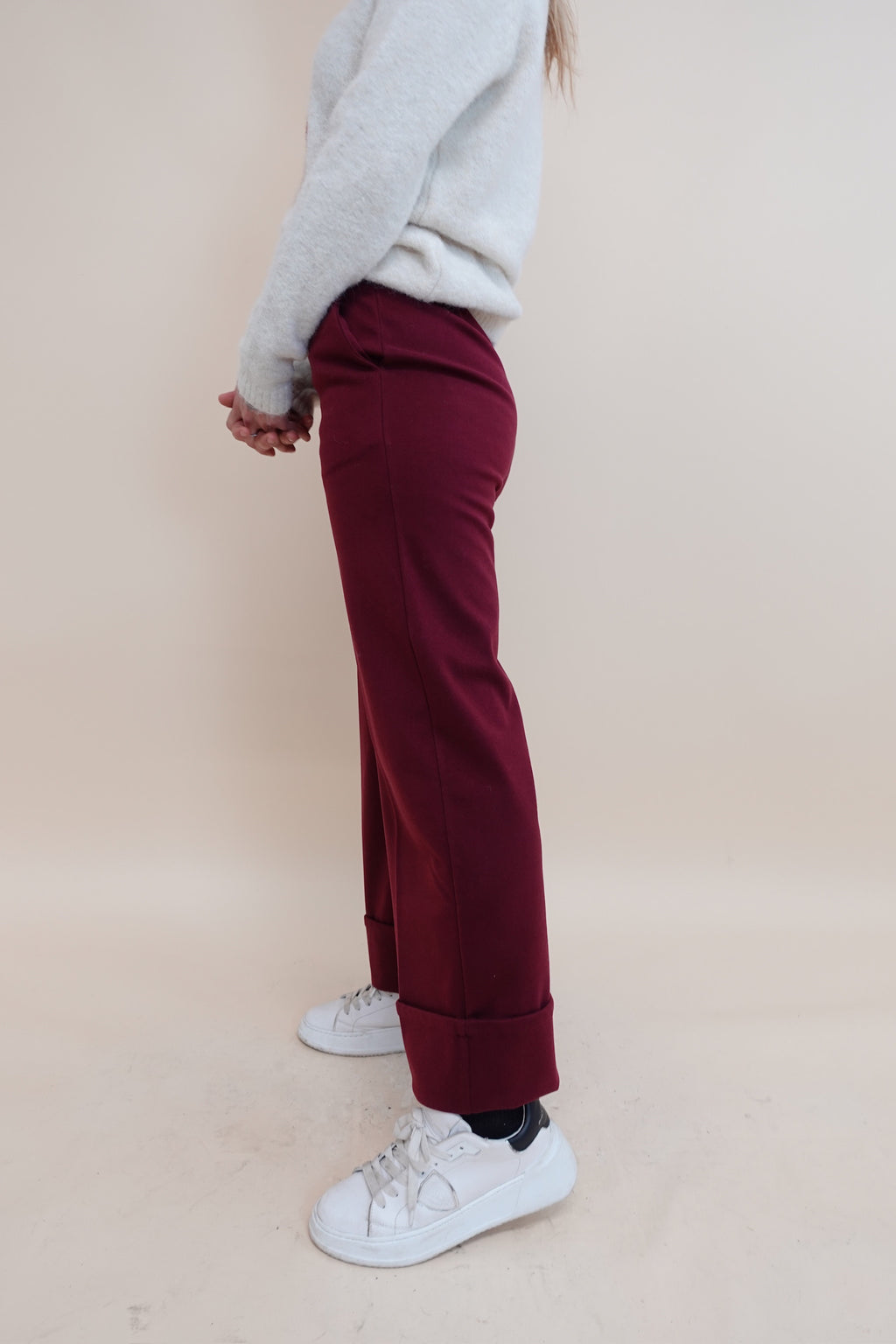 Pantalone Moda Bordeaux