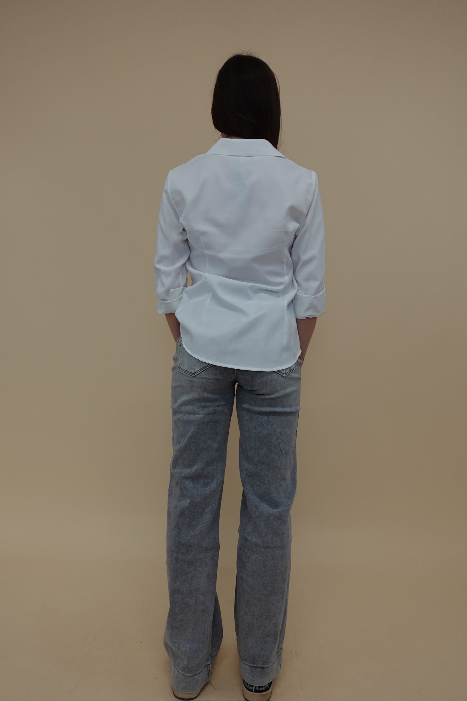 Jeans Palazzo Grigio
