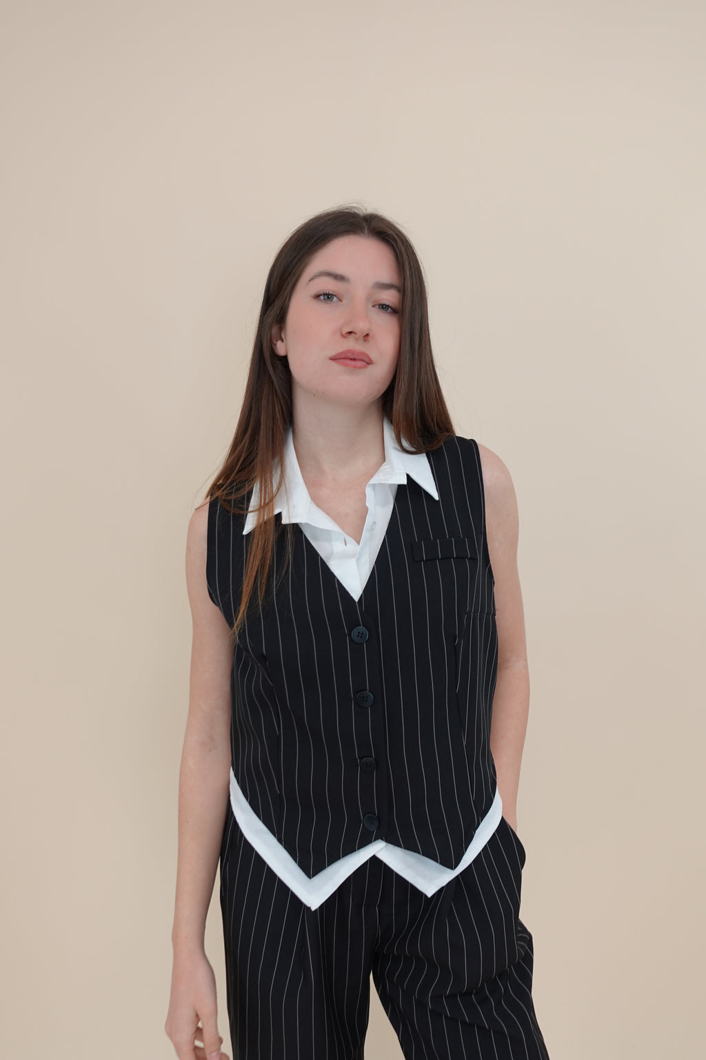 Gilet Line Nero