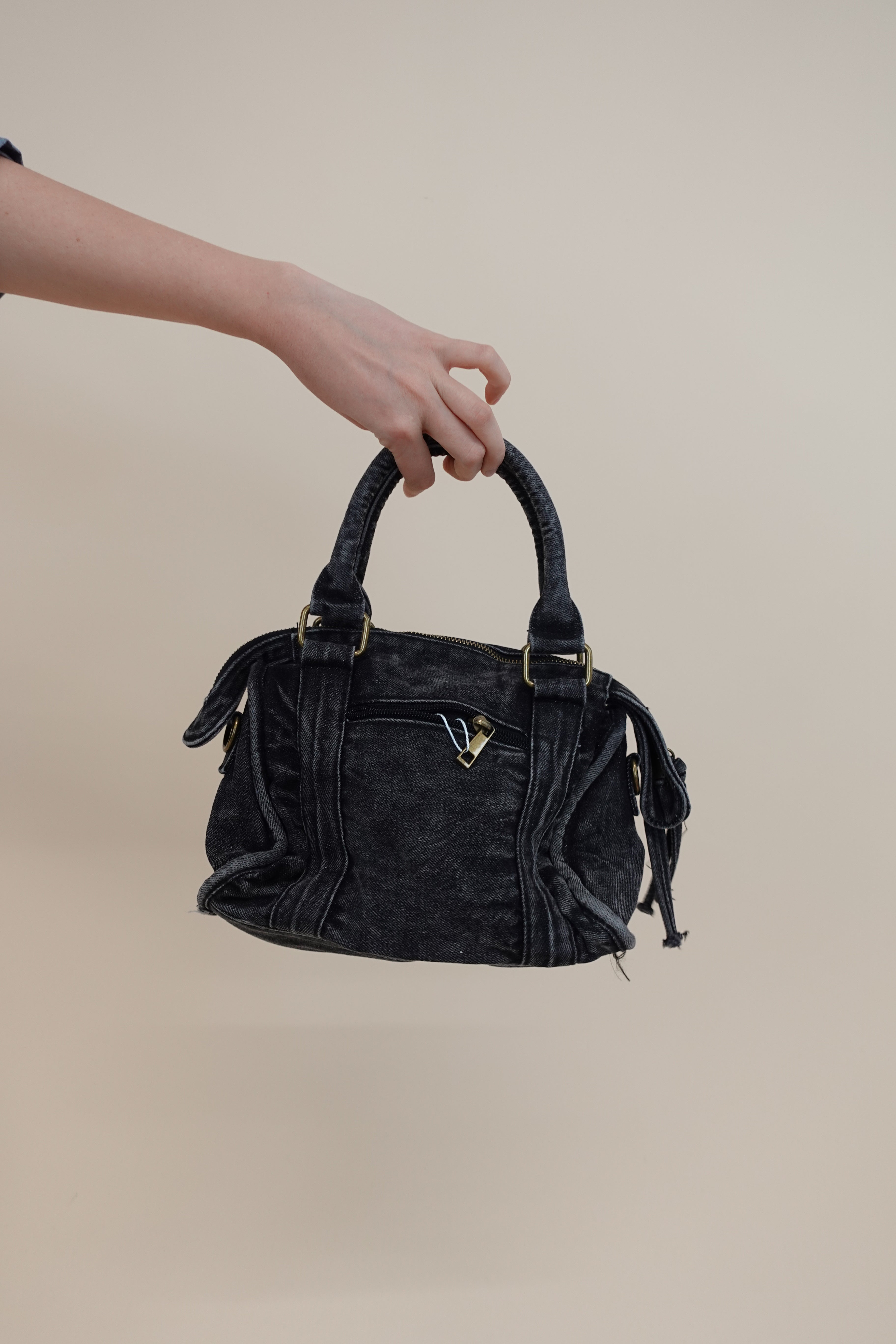 Borsa City Jeans Nera