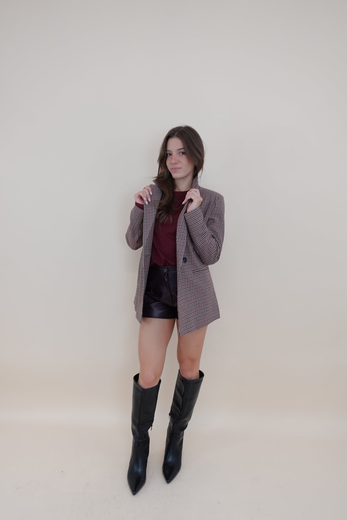 Giacca Scozia Bordeaux
