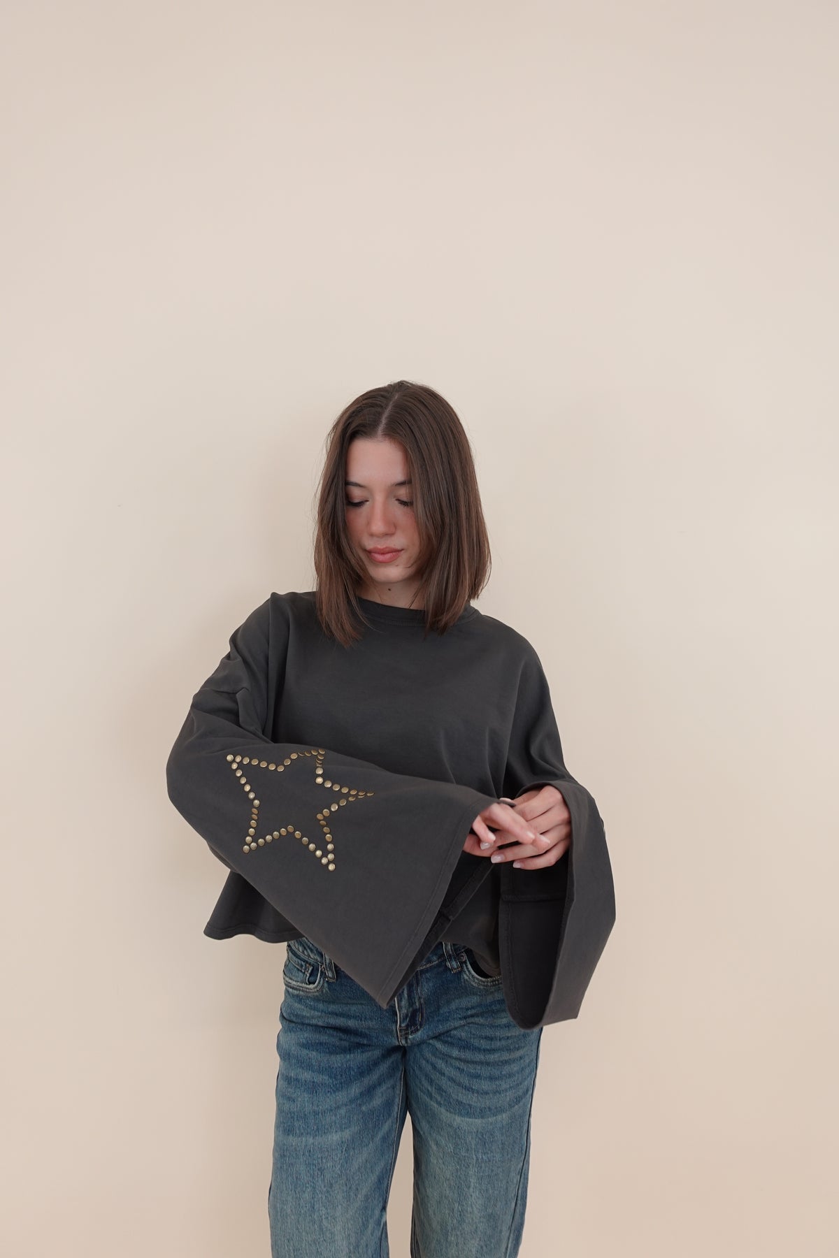 Felpa Star Grigio
