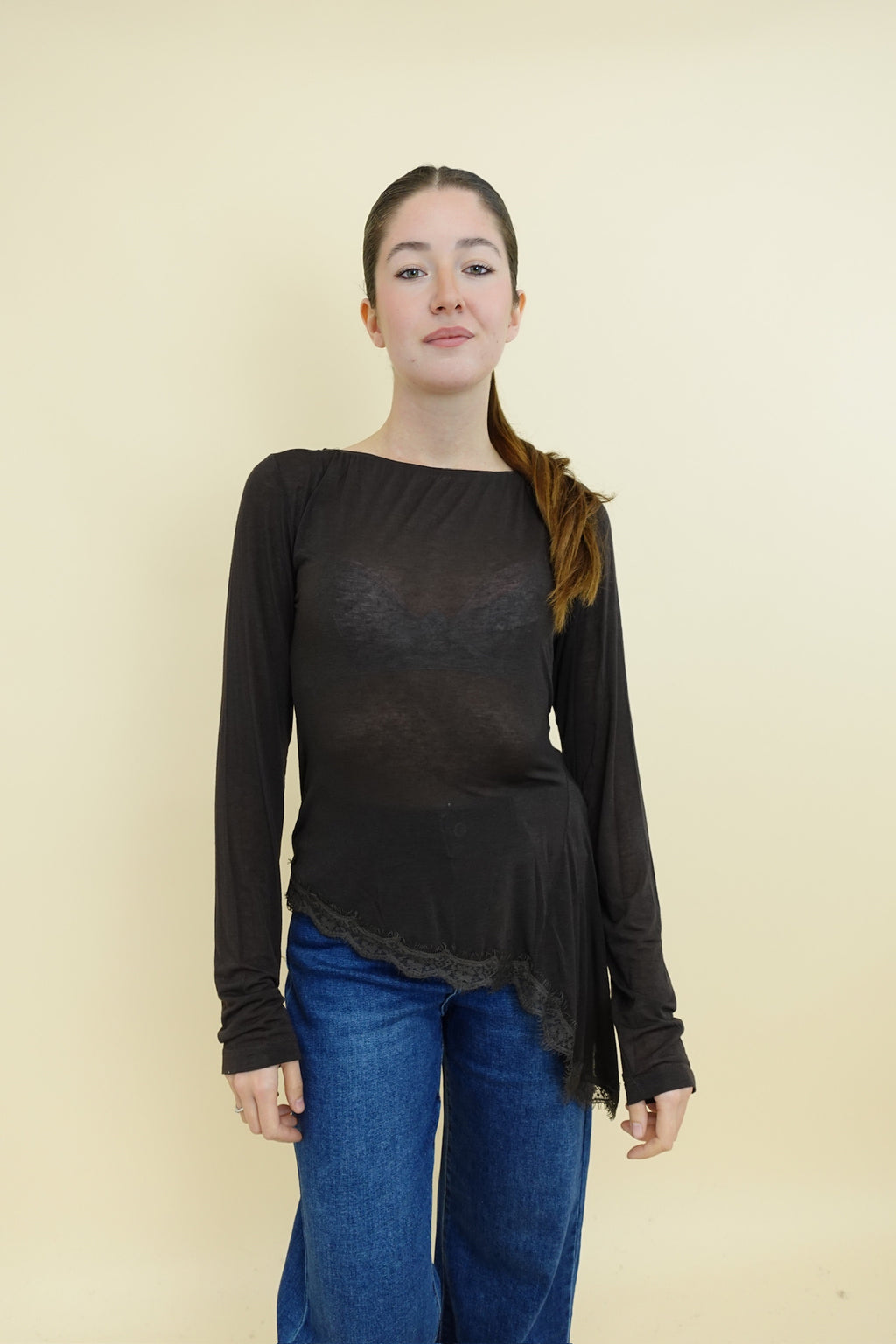 Maglia Lumina Cashmere Touch Marrone