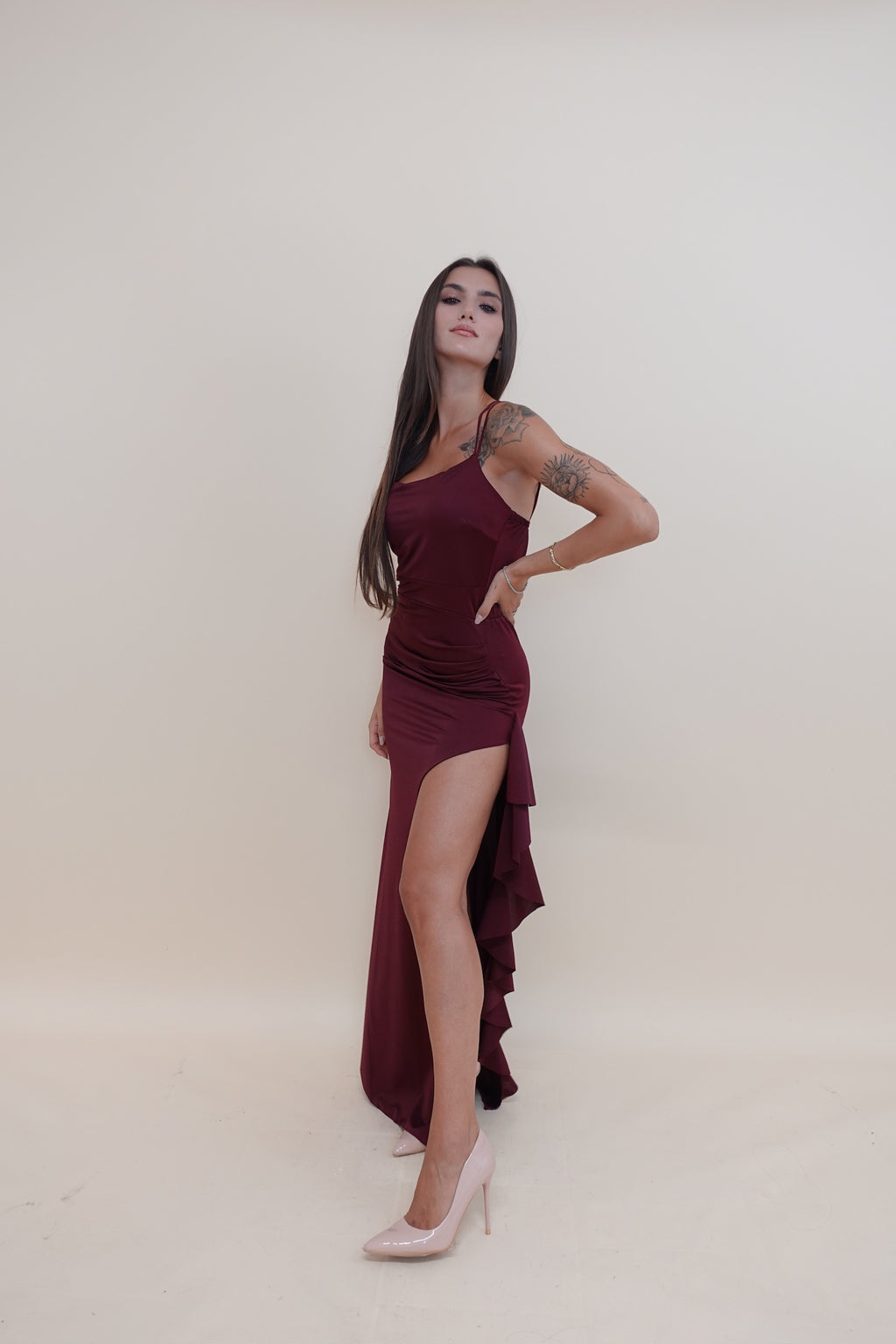 Abito Martina Bordeaux