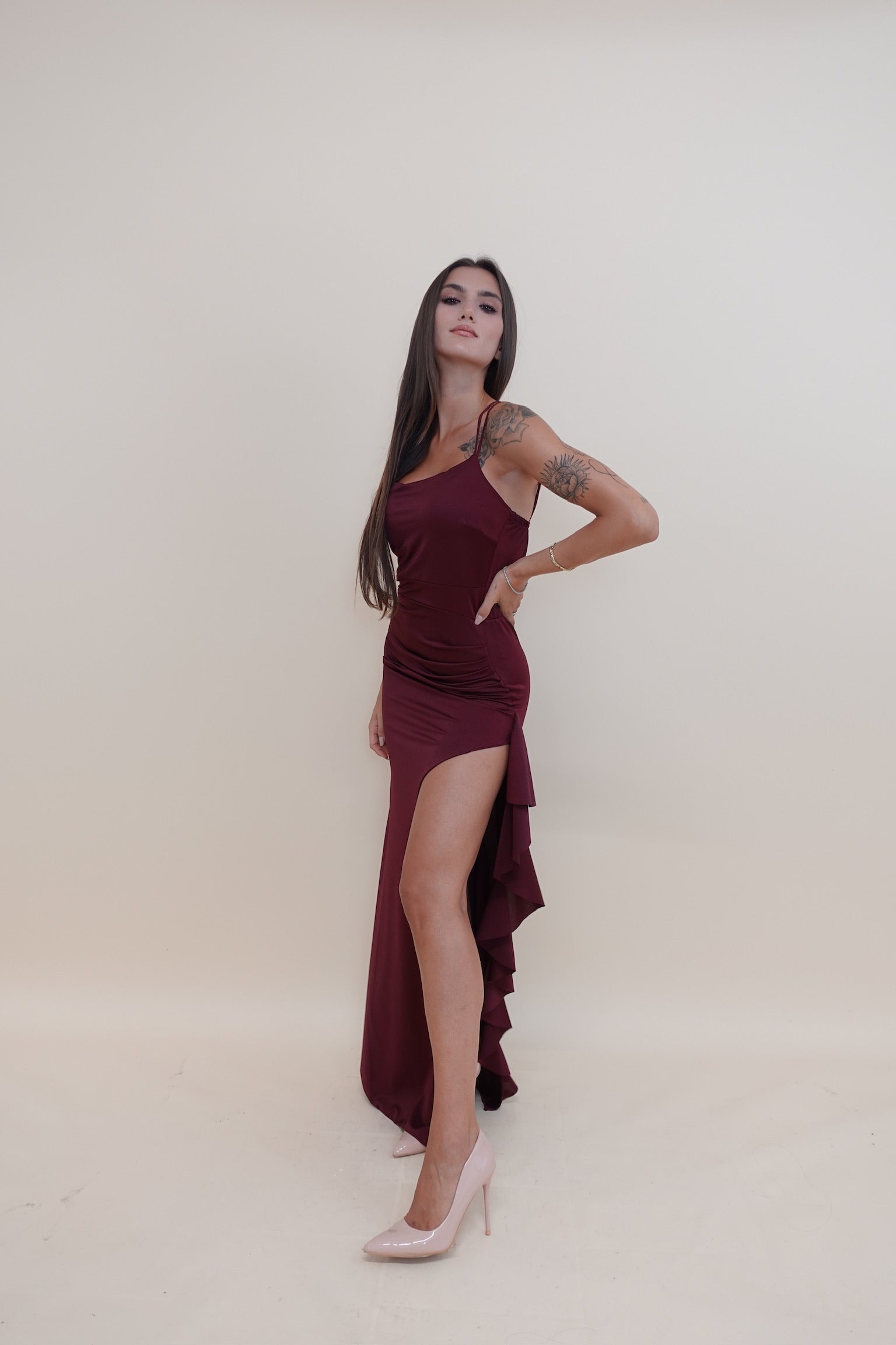 Abito Martina Bordeaux