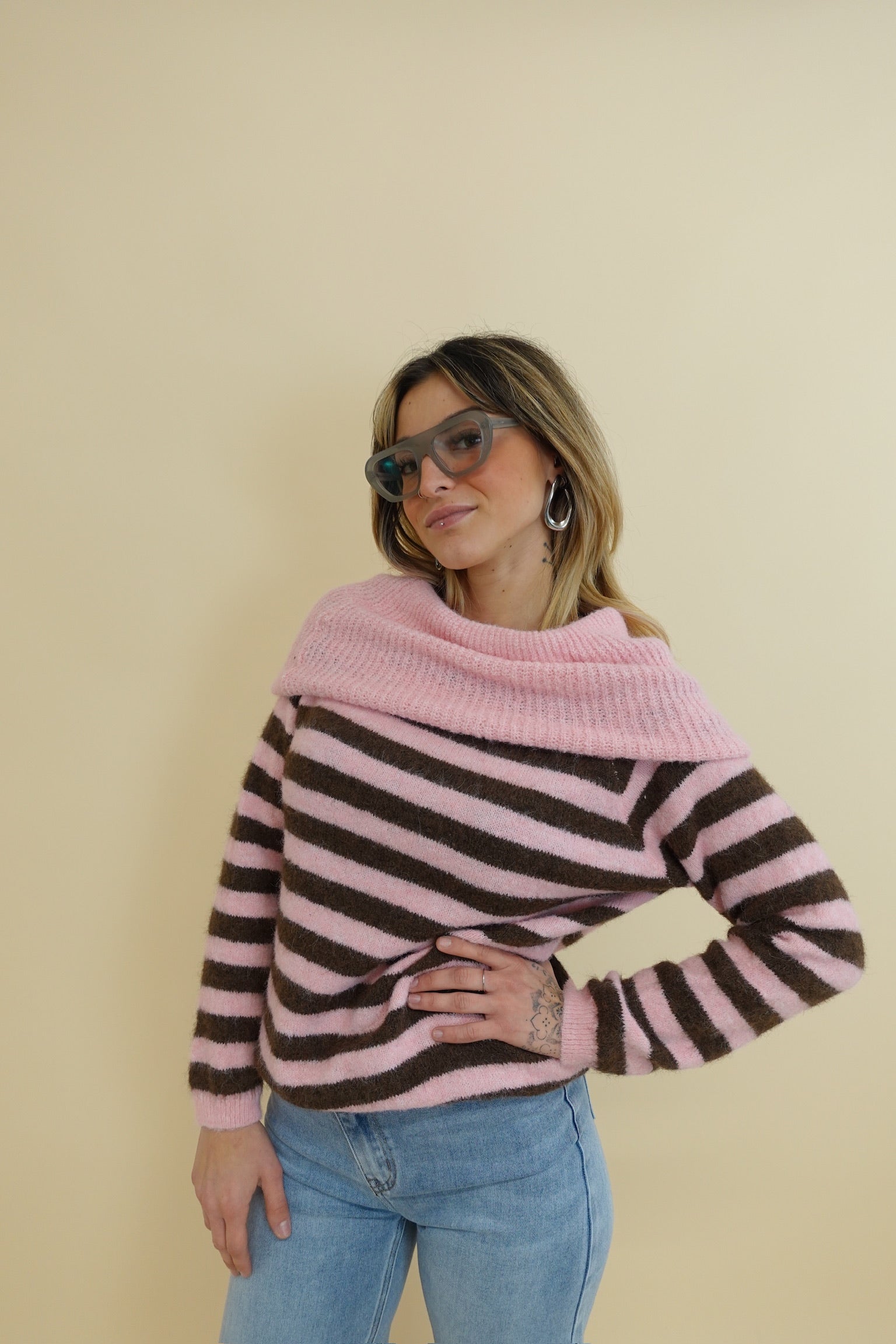 Maglione Lucrezia Rosa
