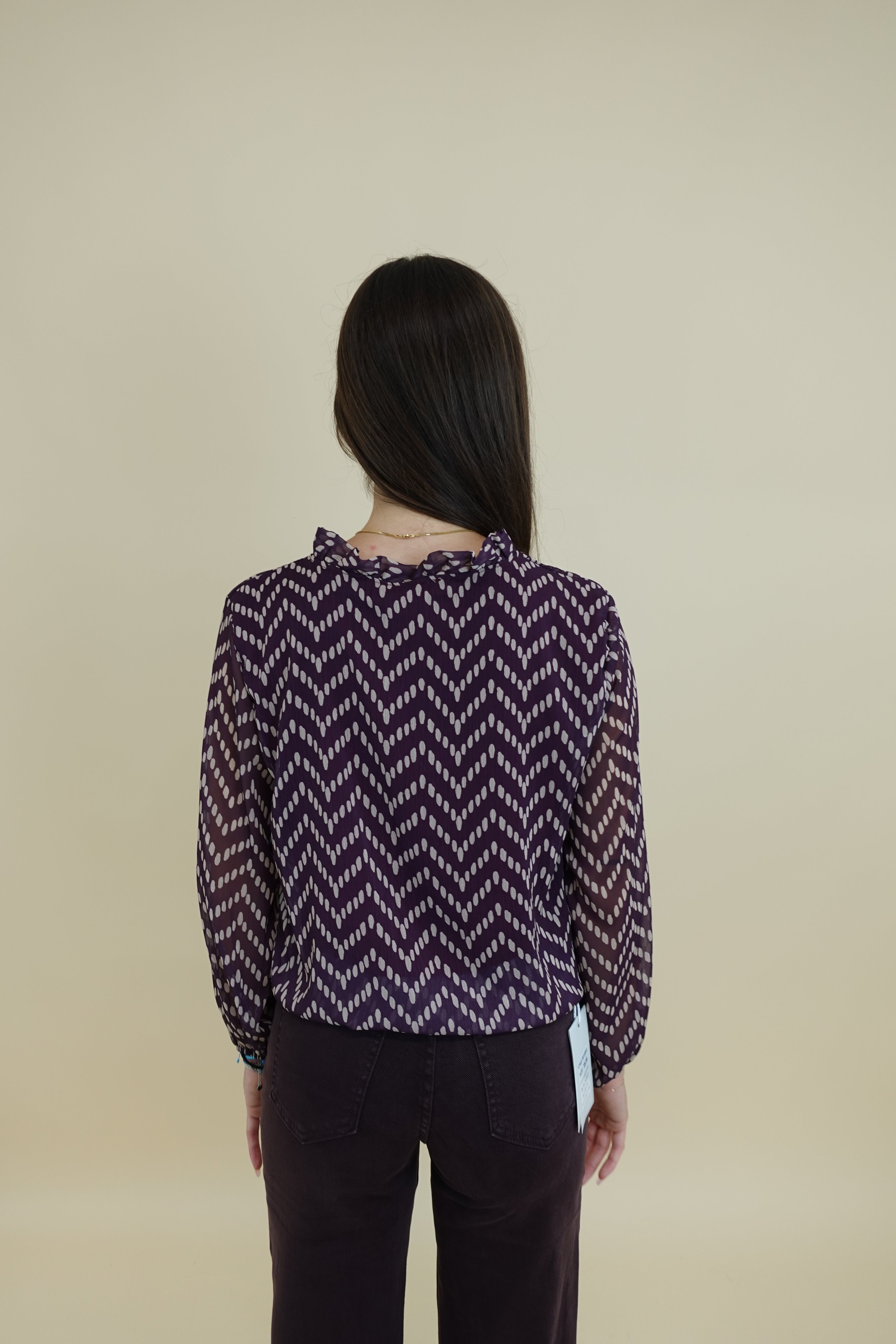 Camicia Lulù bordeaux
