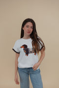 T-shirt Dog Marrone