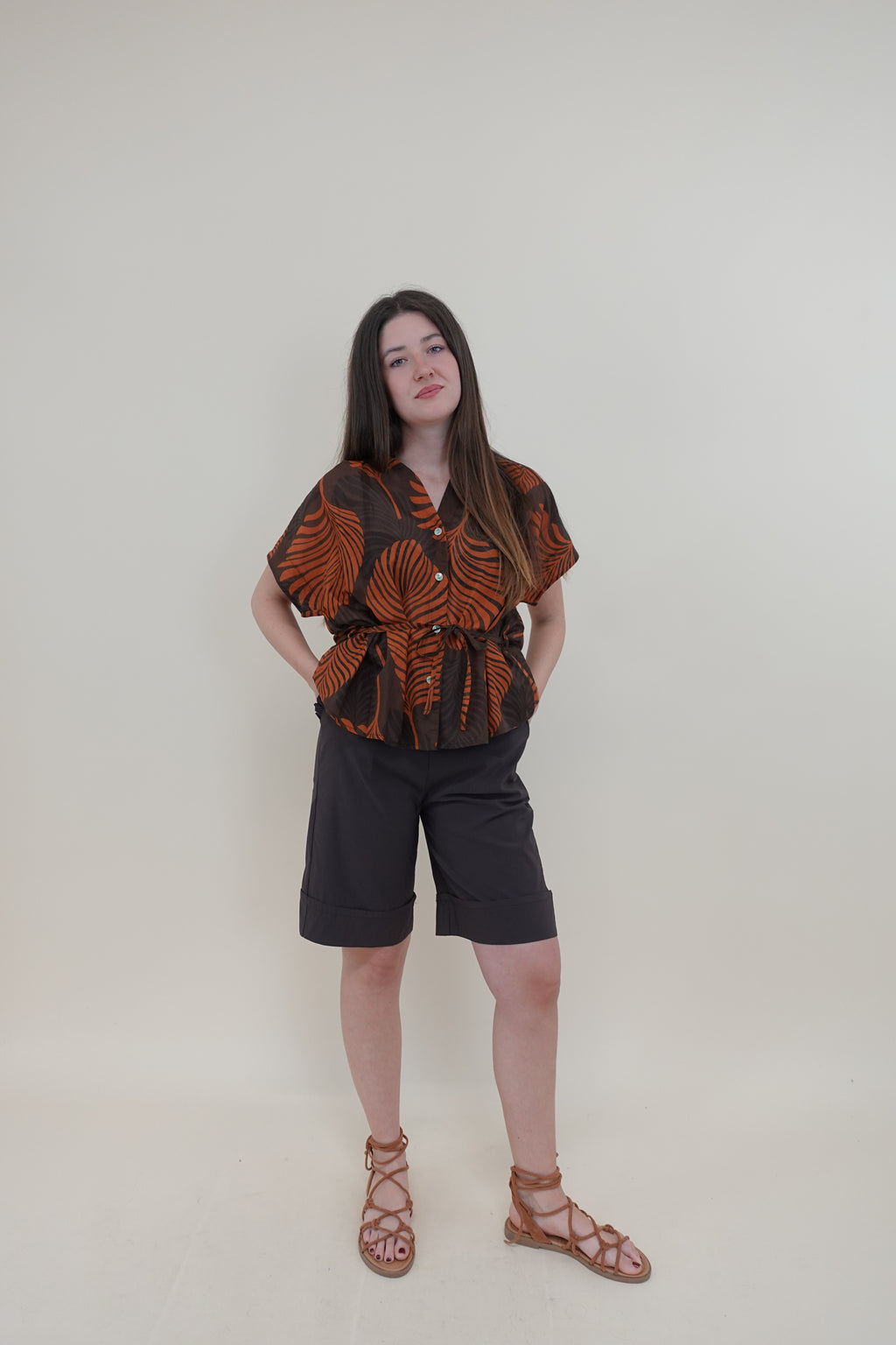 Camicia Palma Arancio