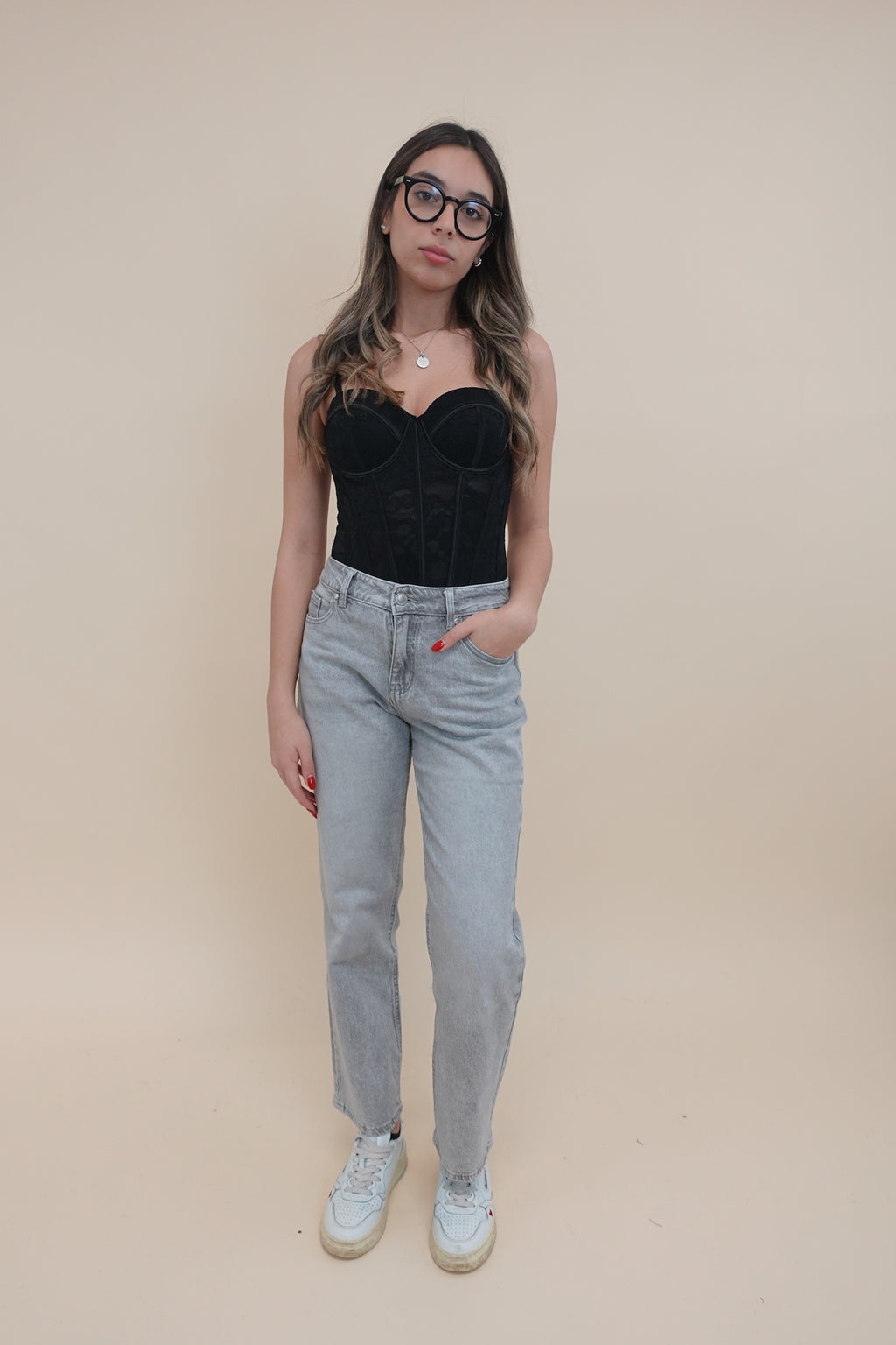 Corsetto Pizzo Black