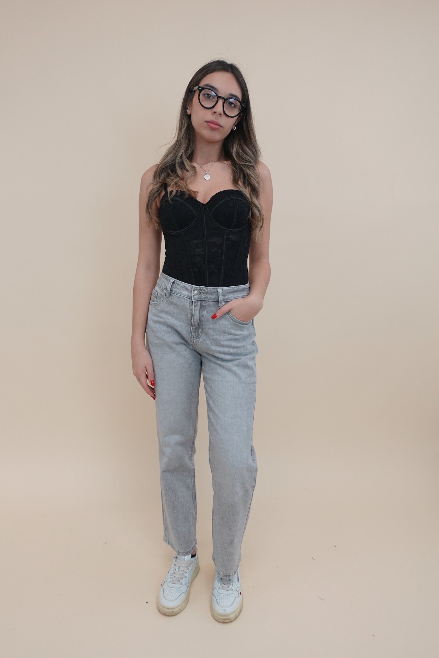 Corsetto Pizzo Black