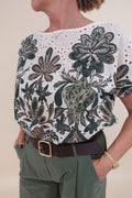 Camicia Flower Sangallo Verde