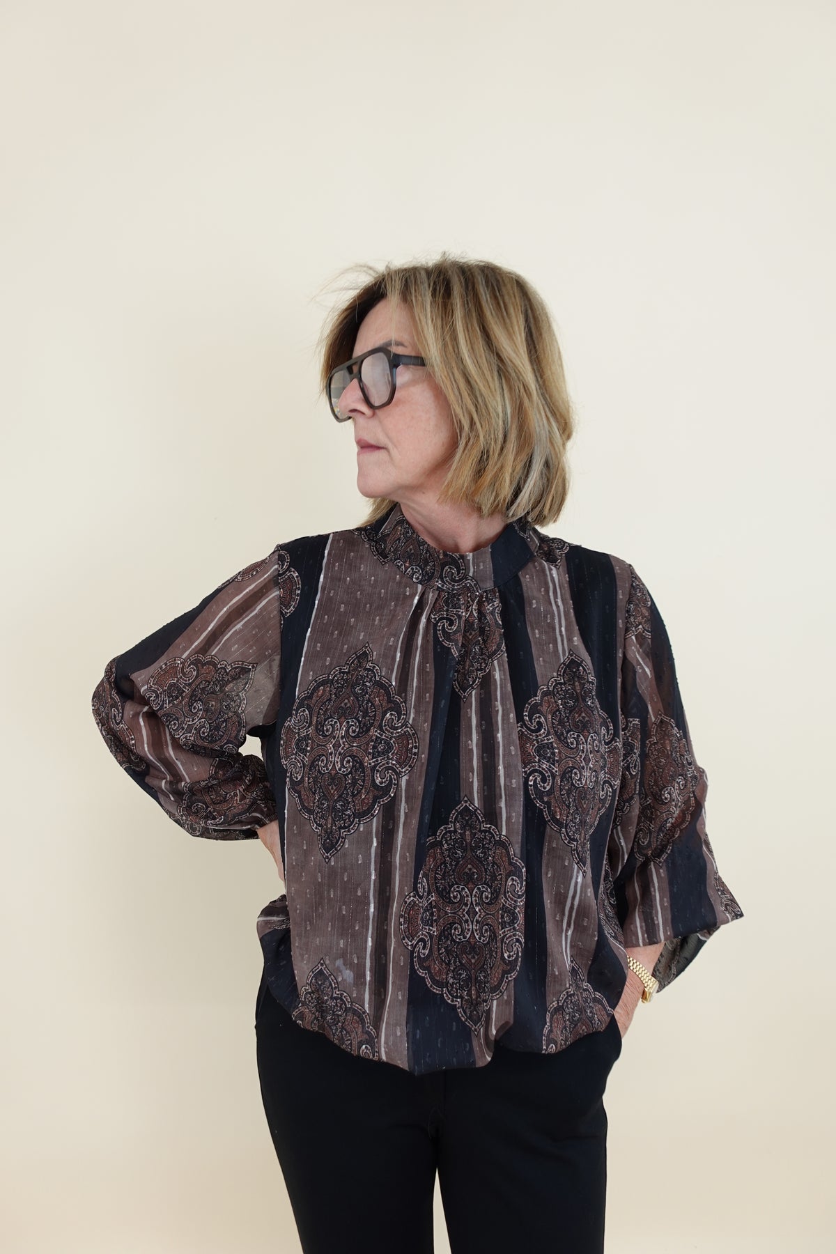 Camicia Oriente Marrone