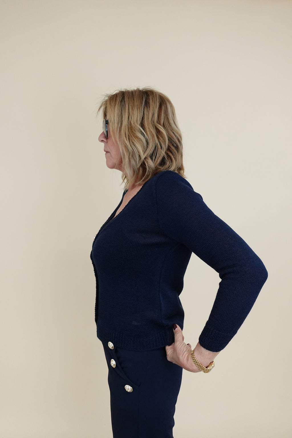 Cardigan Blu