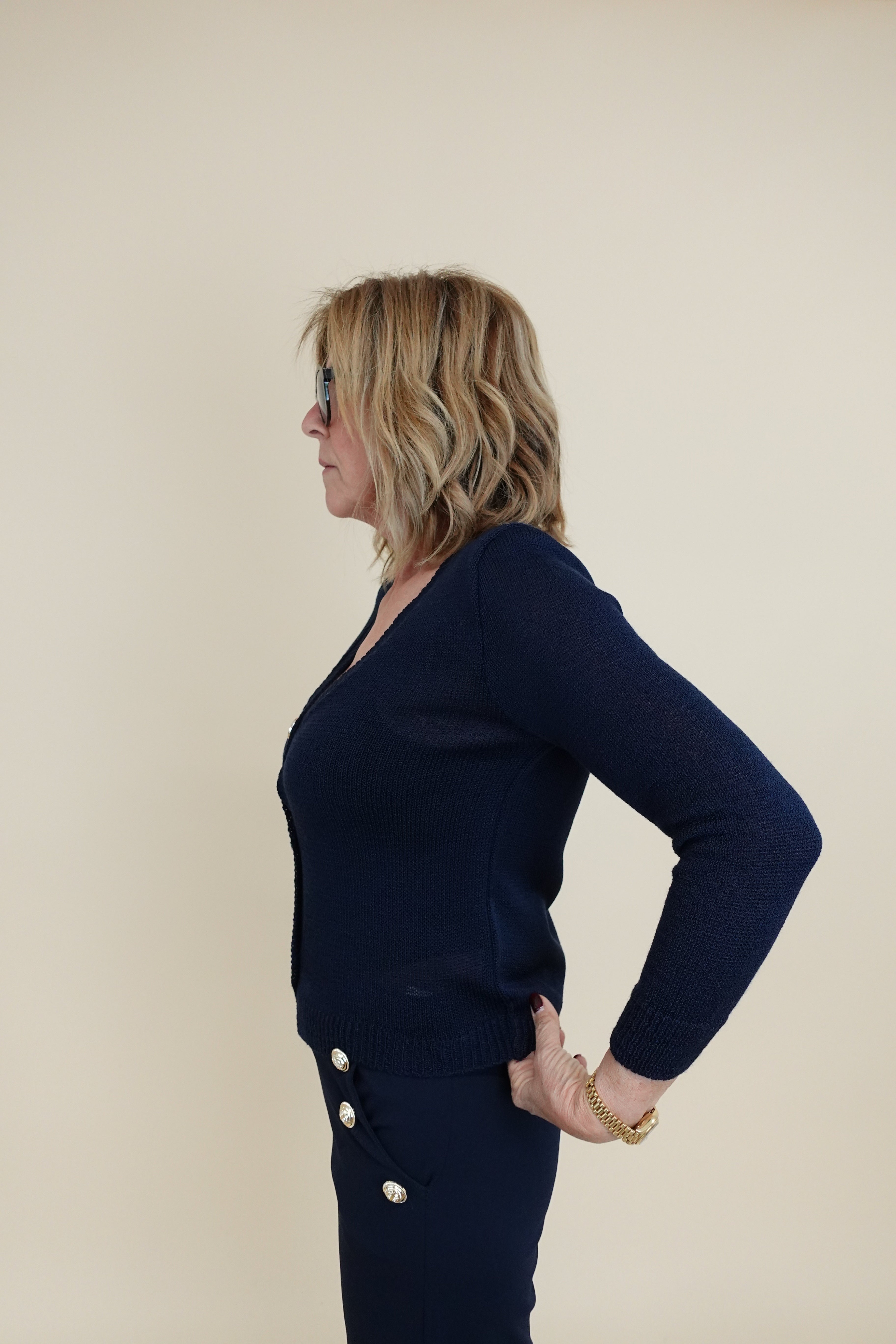 Cardigan Blu