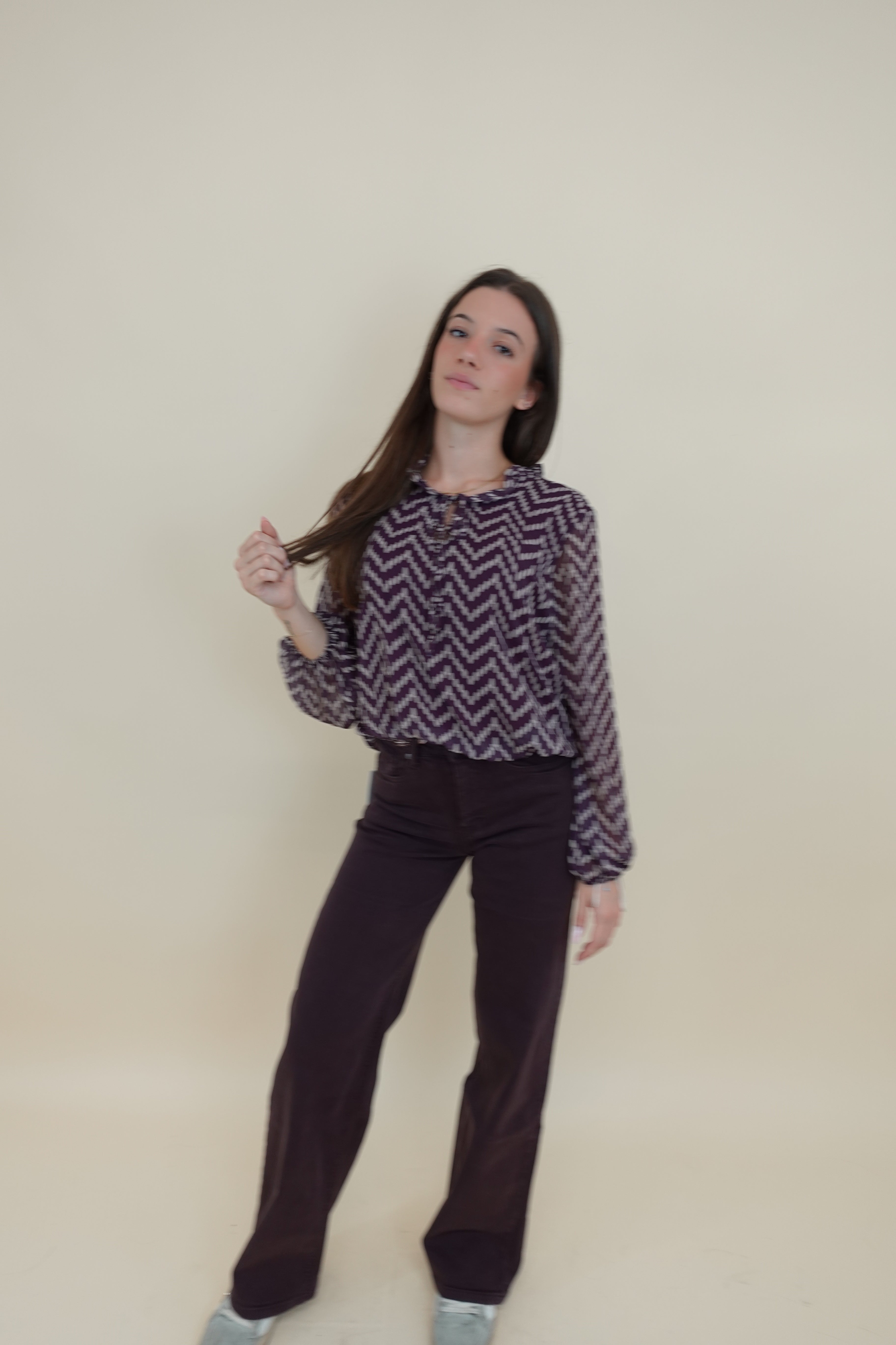 Camicia Lulù bordeaux