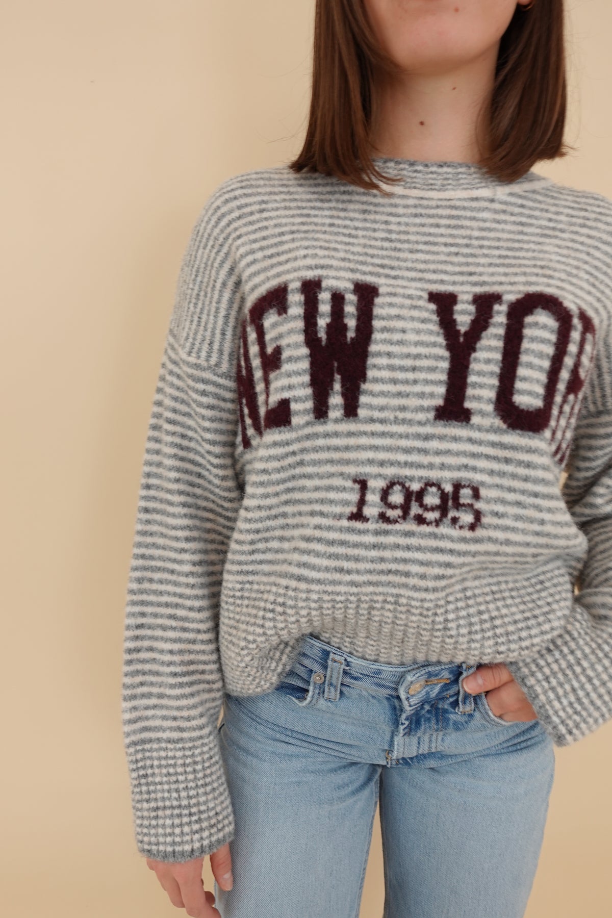 Maglione NY beige