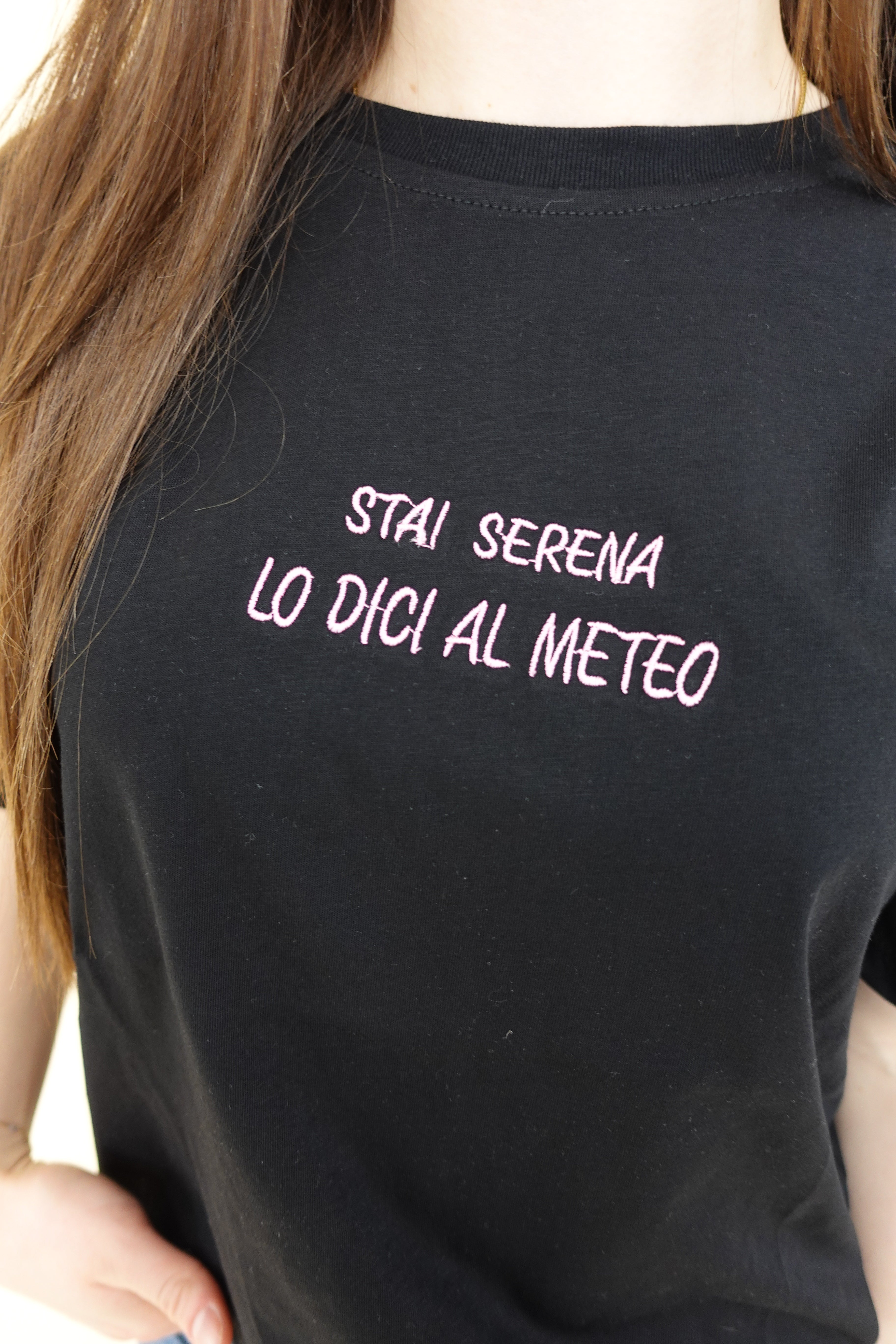 T-shirt "meteo" Nero