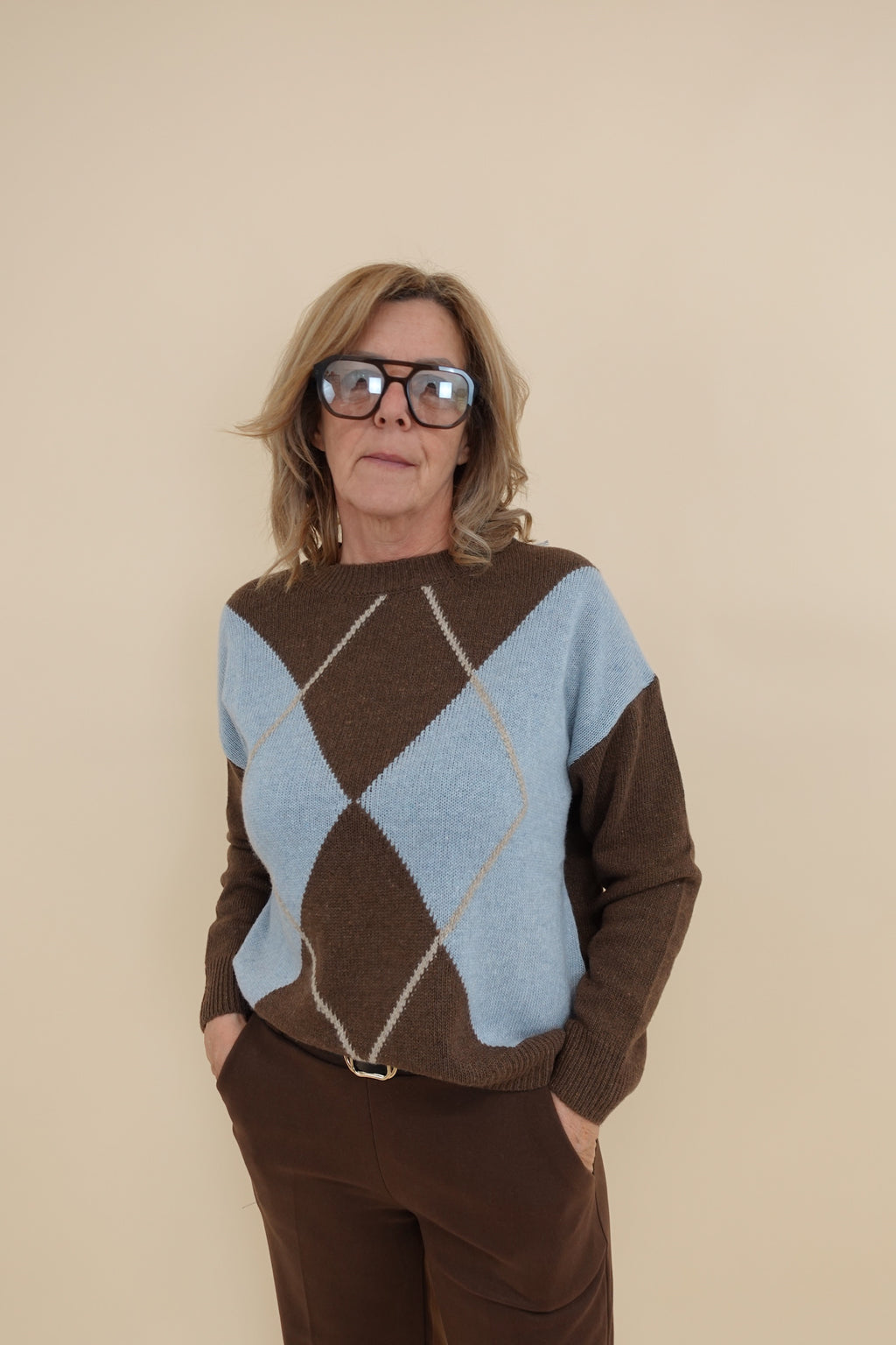 Maglione Emily Marrone