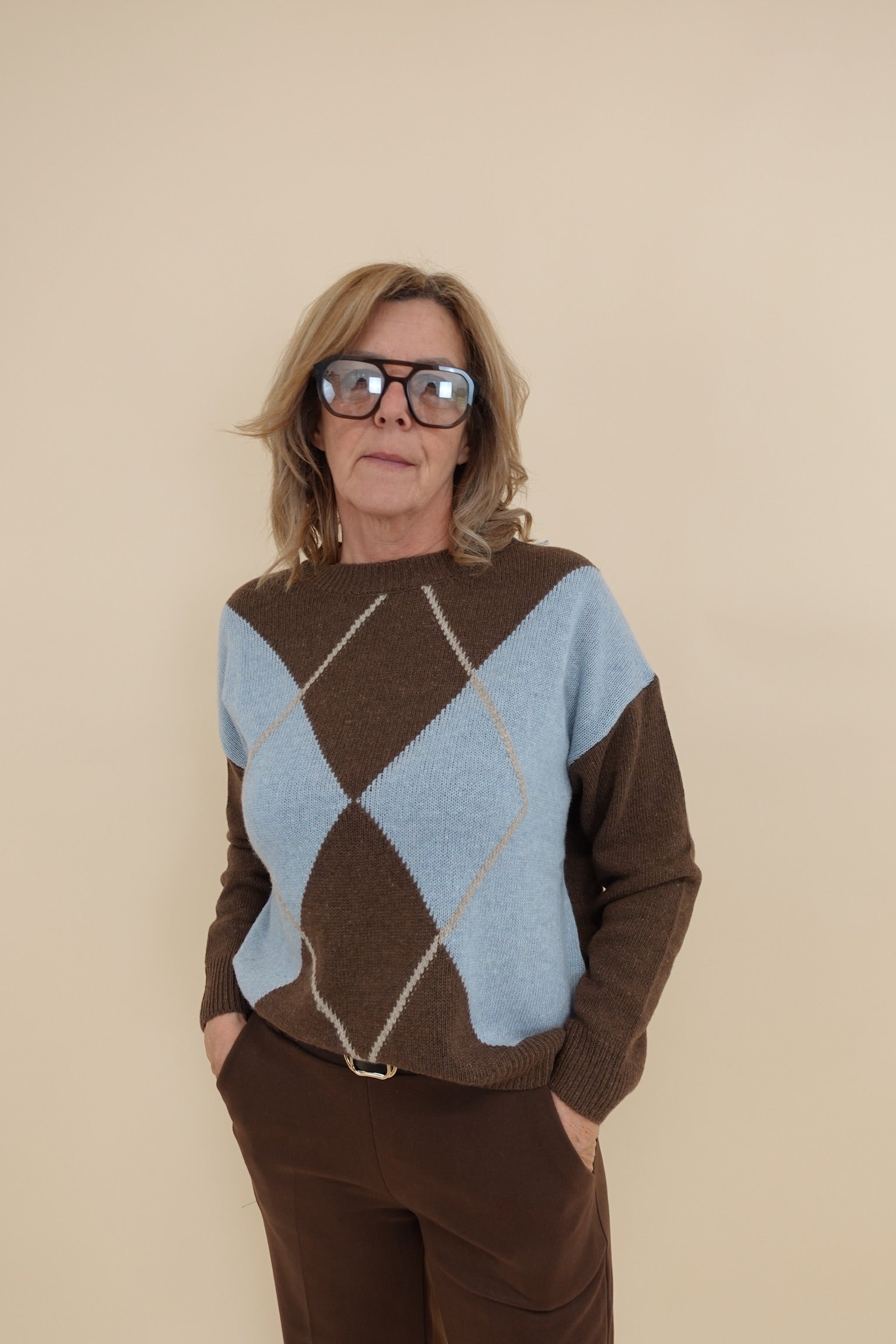 Maglione Emily Marrone