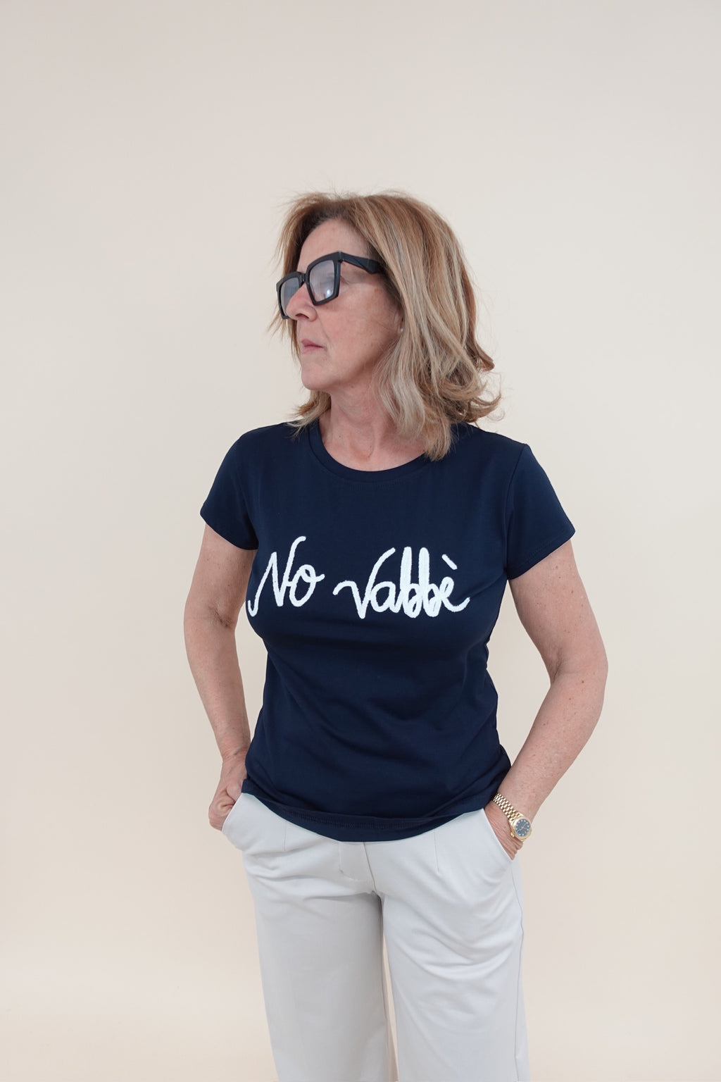 T-shirt No Vabbe Blu