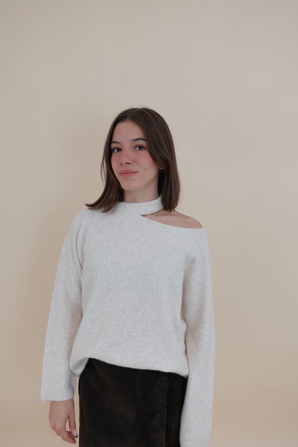 Maglione Cut Beige