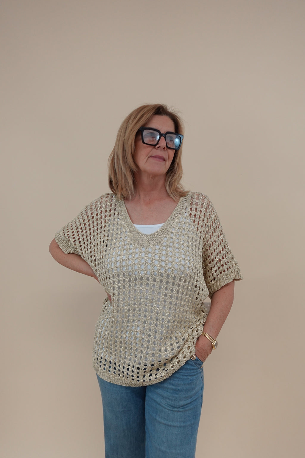 Maglia Gold Traforata