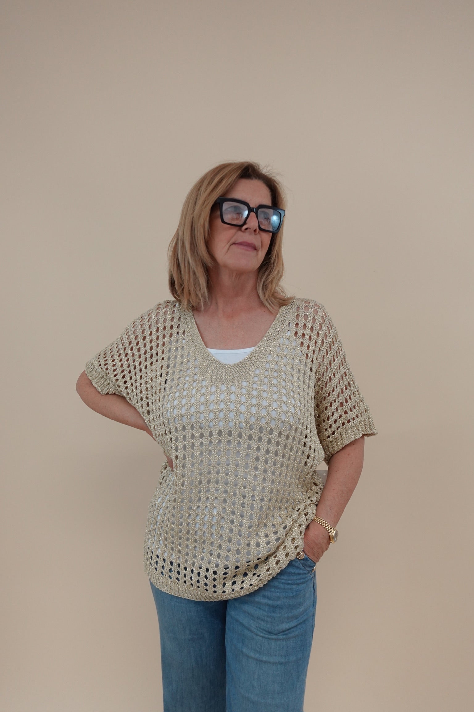 Maglia Gold Traforata