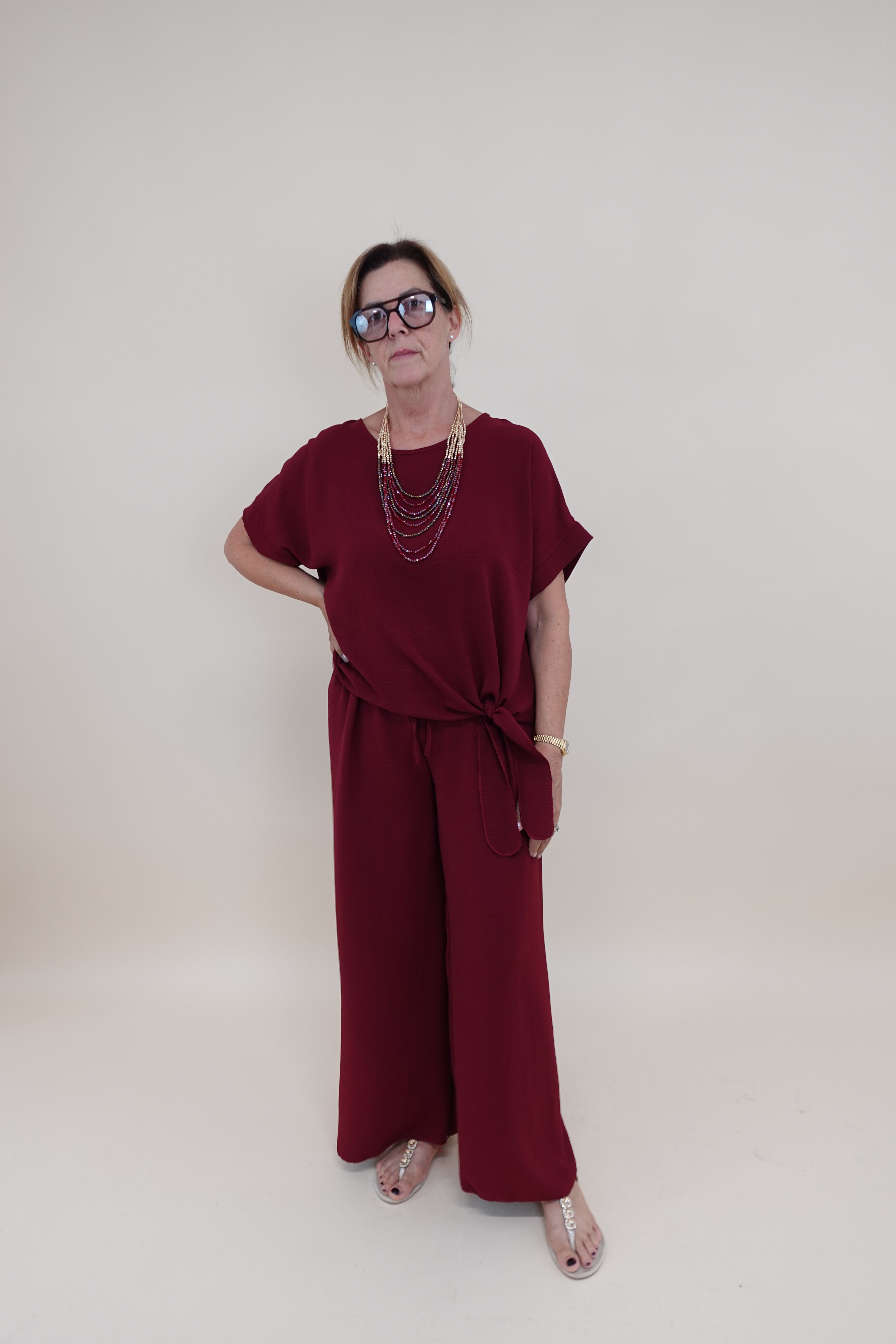 Completo Curvy Bordeaux