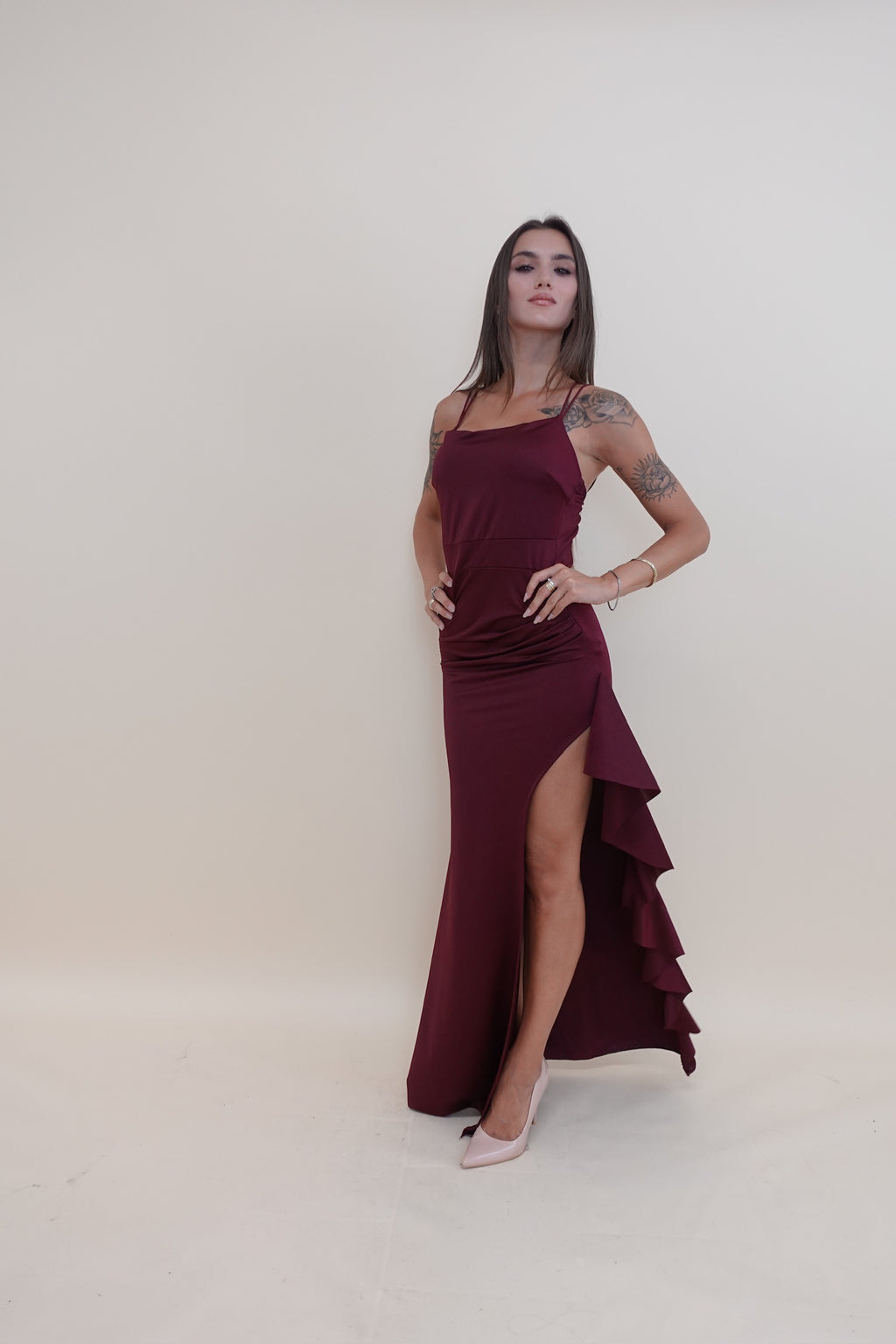 Abito Martina Bordeaux