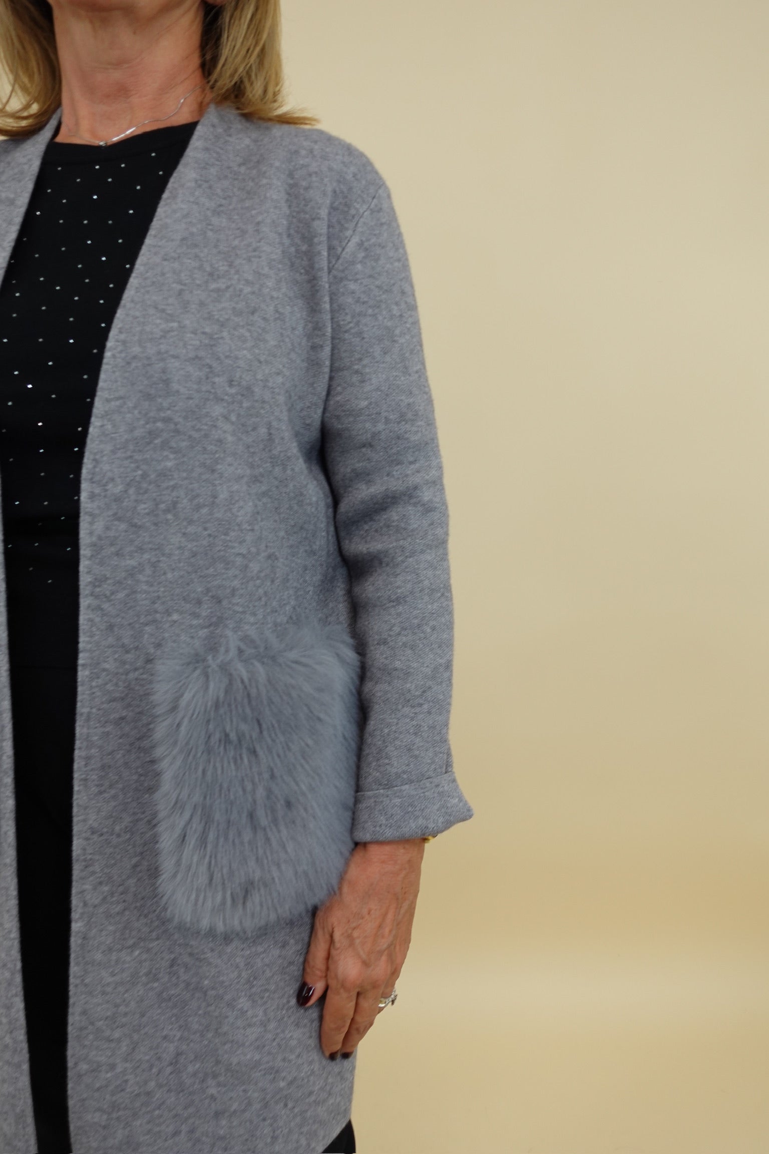 Cardigan Camilla Grigio