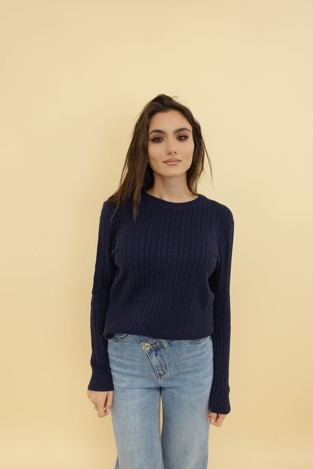 Maglioncino Treccina New Blu