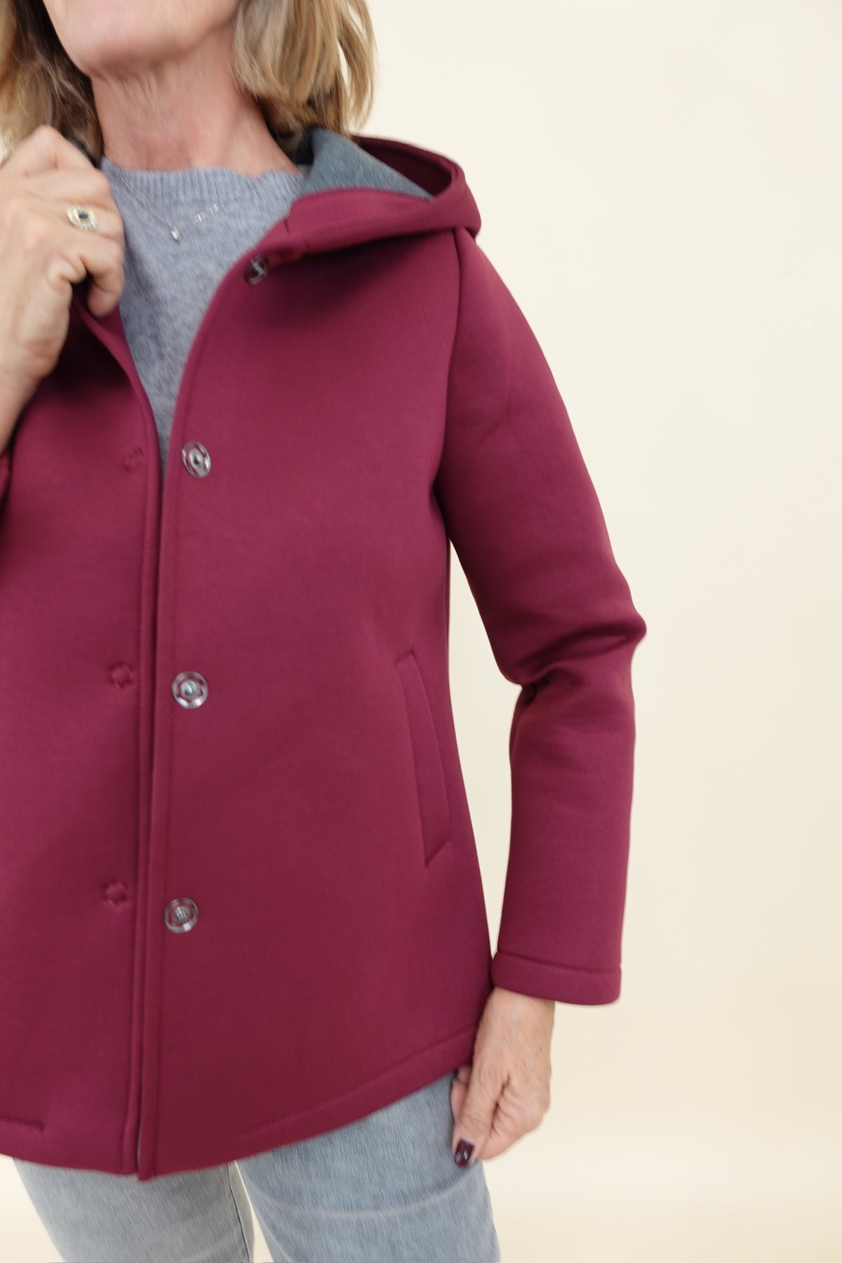 Giacca Neoprene Bordeaux