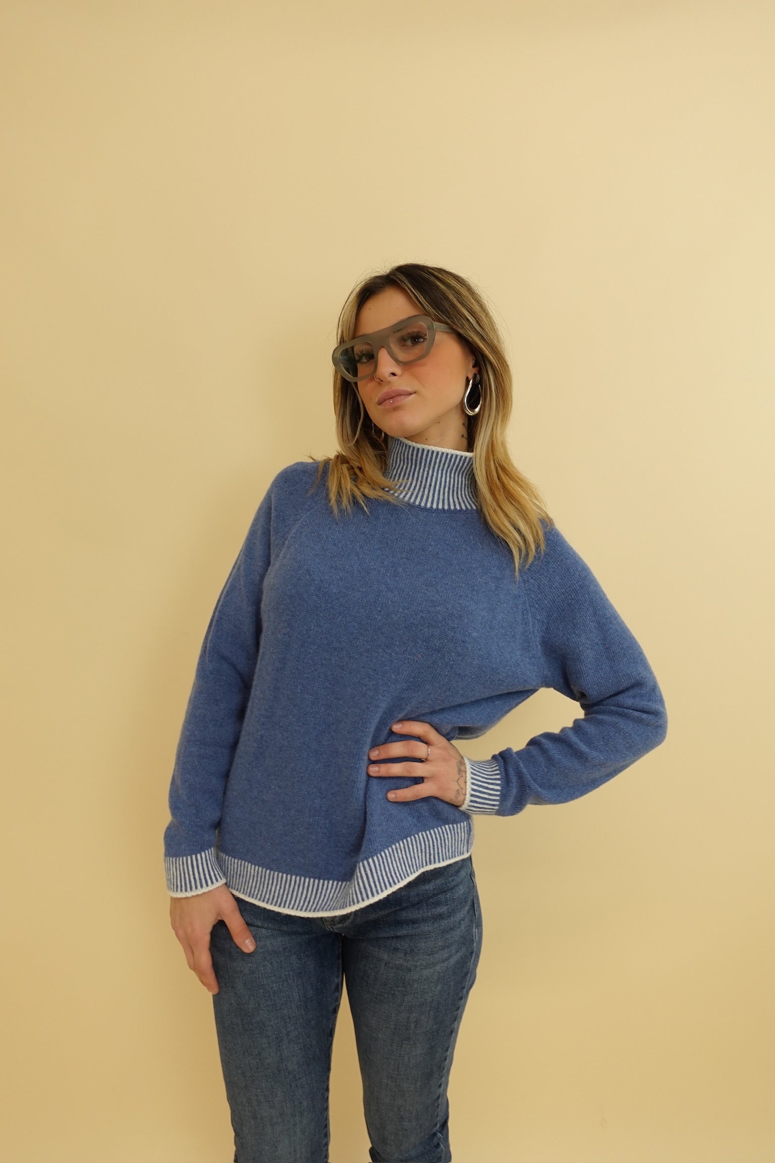 Maglione Campiglio Azzurro