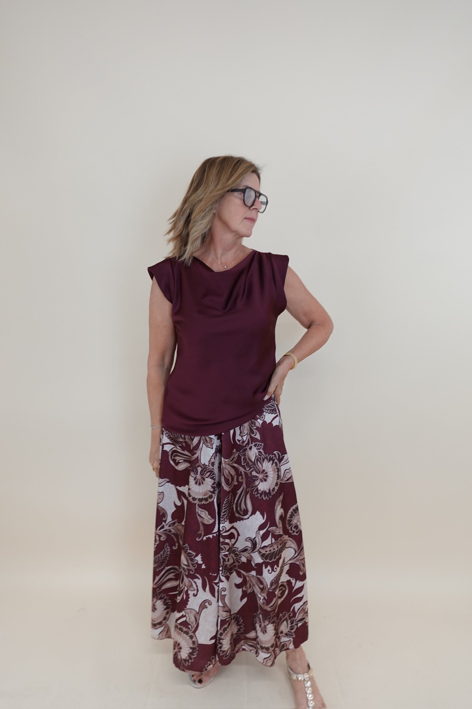 Pantalone Fantasy Bordeaux