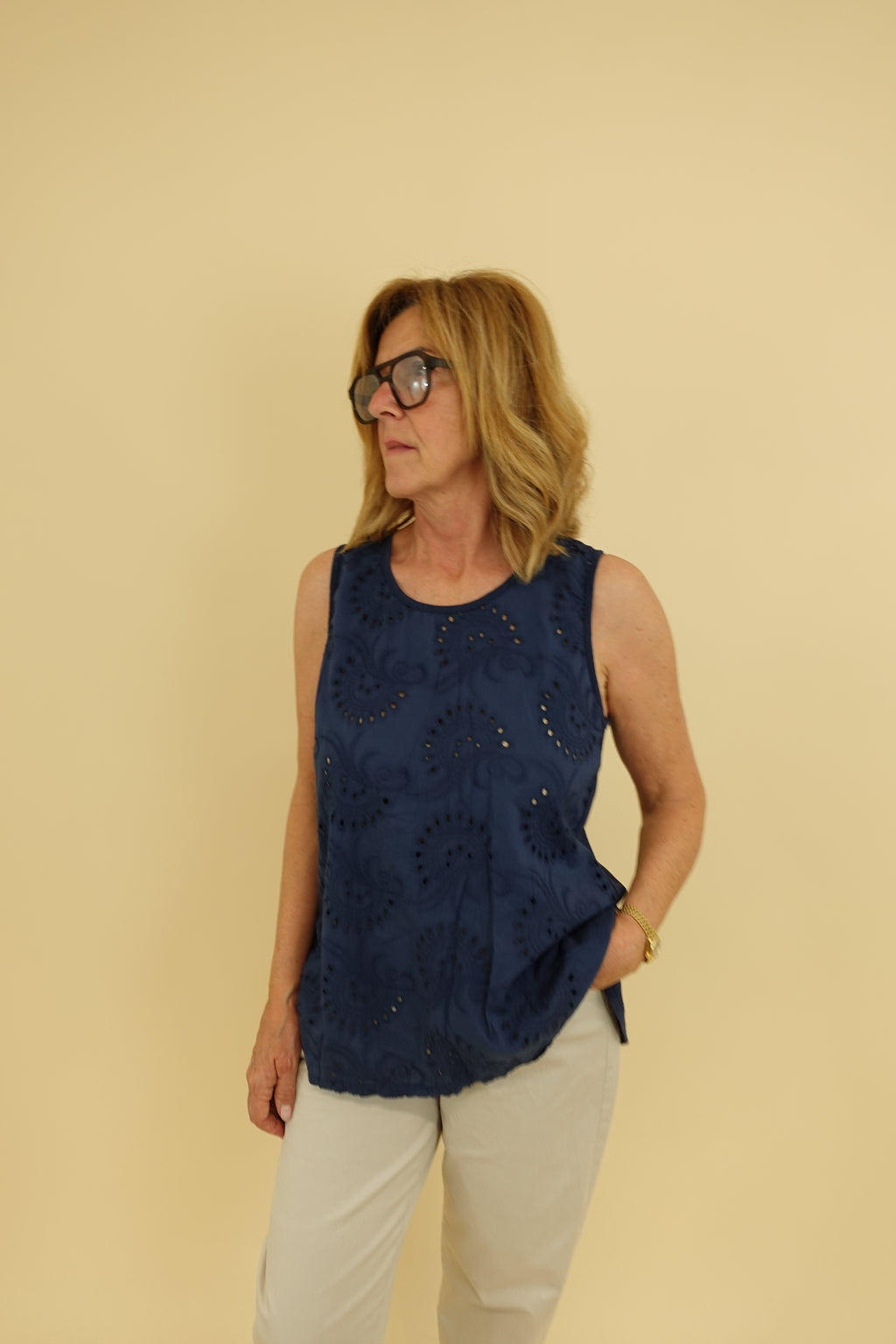Canotta Francesca Blu