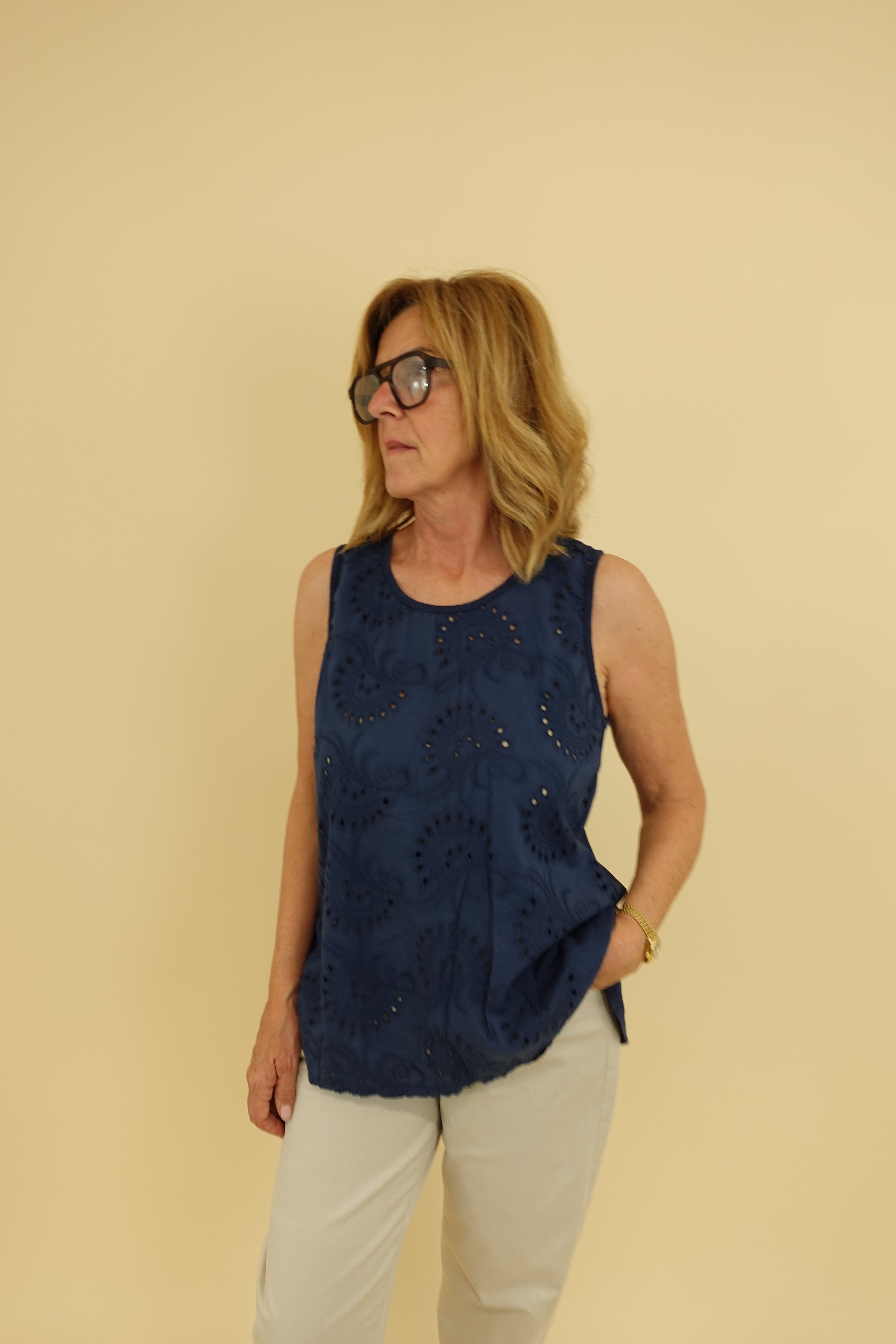Canotta Francesca Blu
