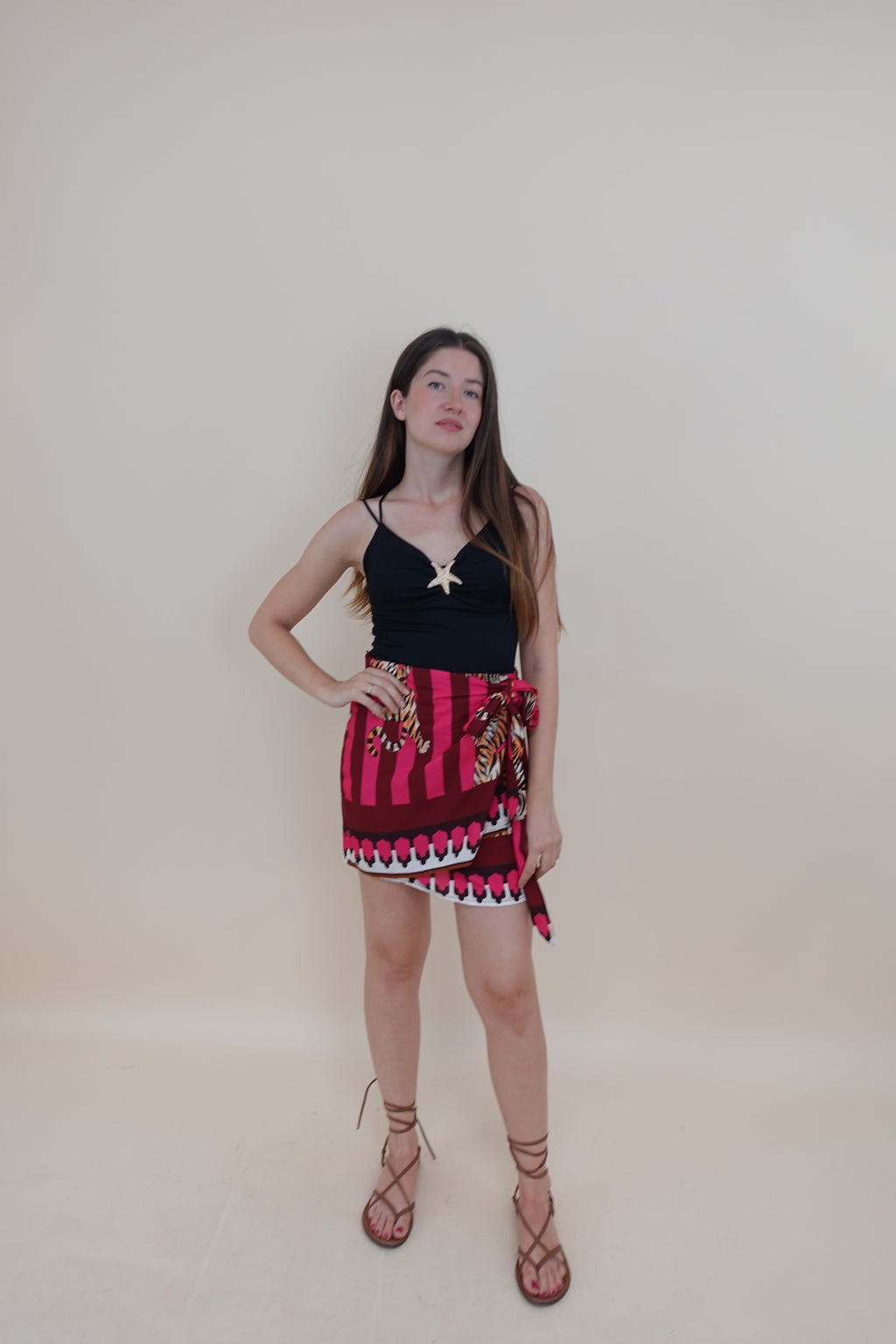 Gonna Pareo Fucsia