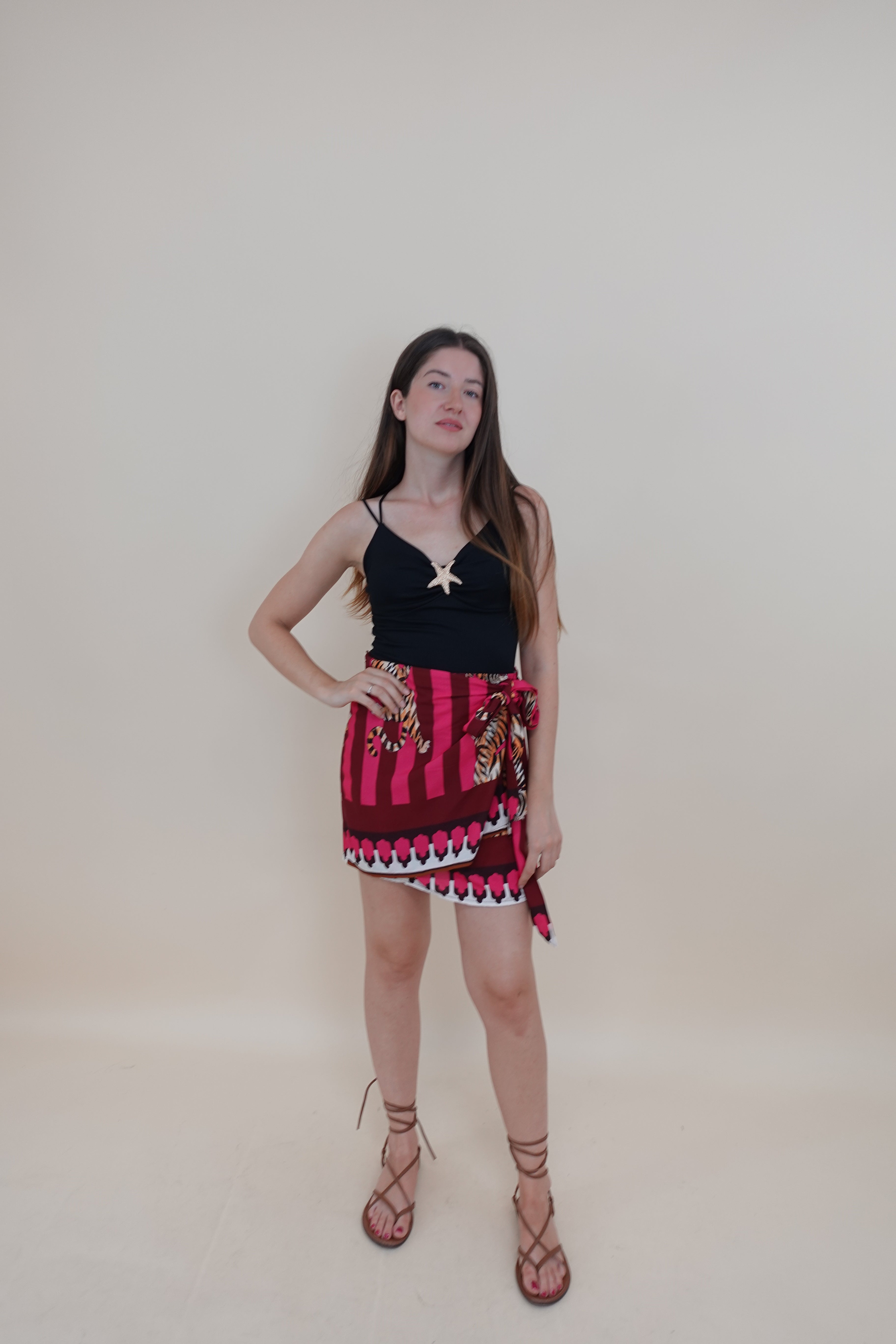 Gonna Pareo Fucsia