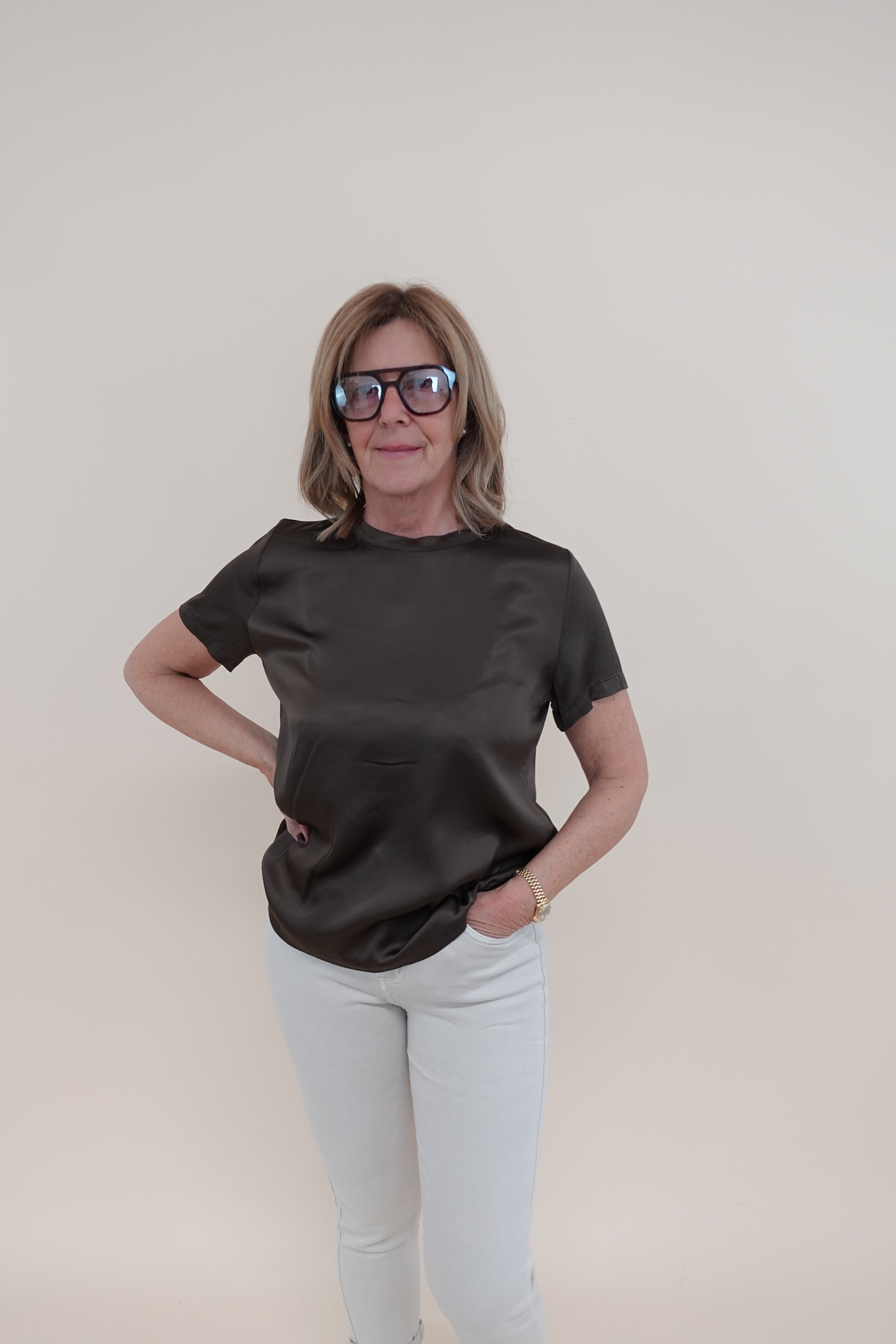 Maglia Satin Marrone