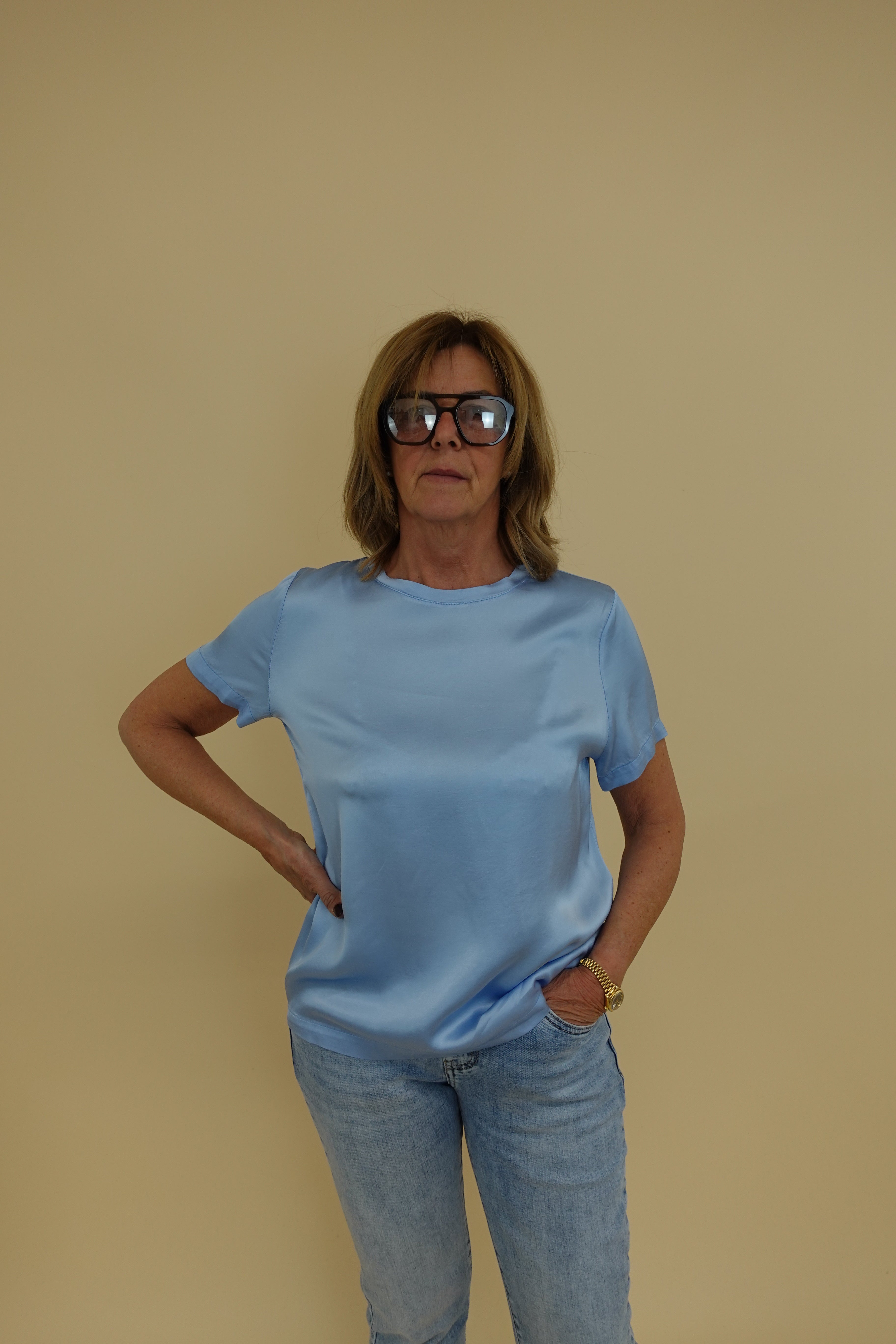 Maglia Satin Azzurra