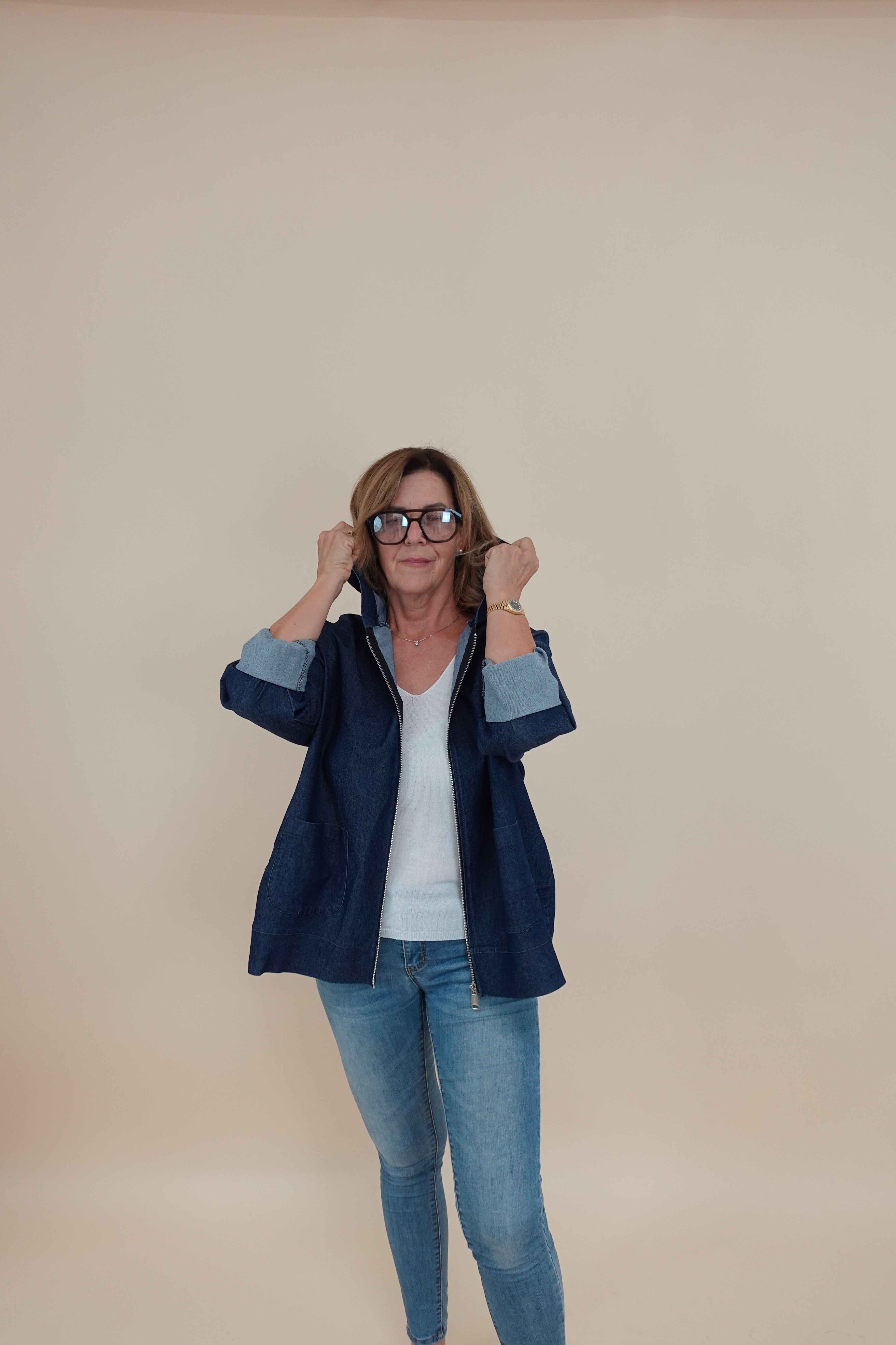 Giacca over jeans