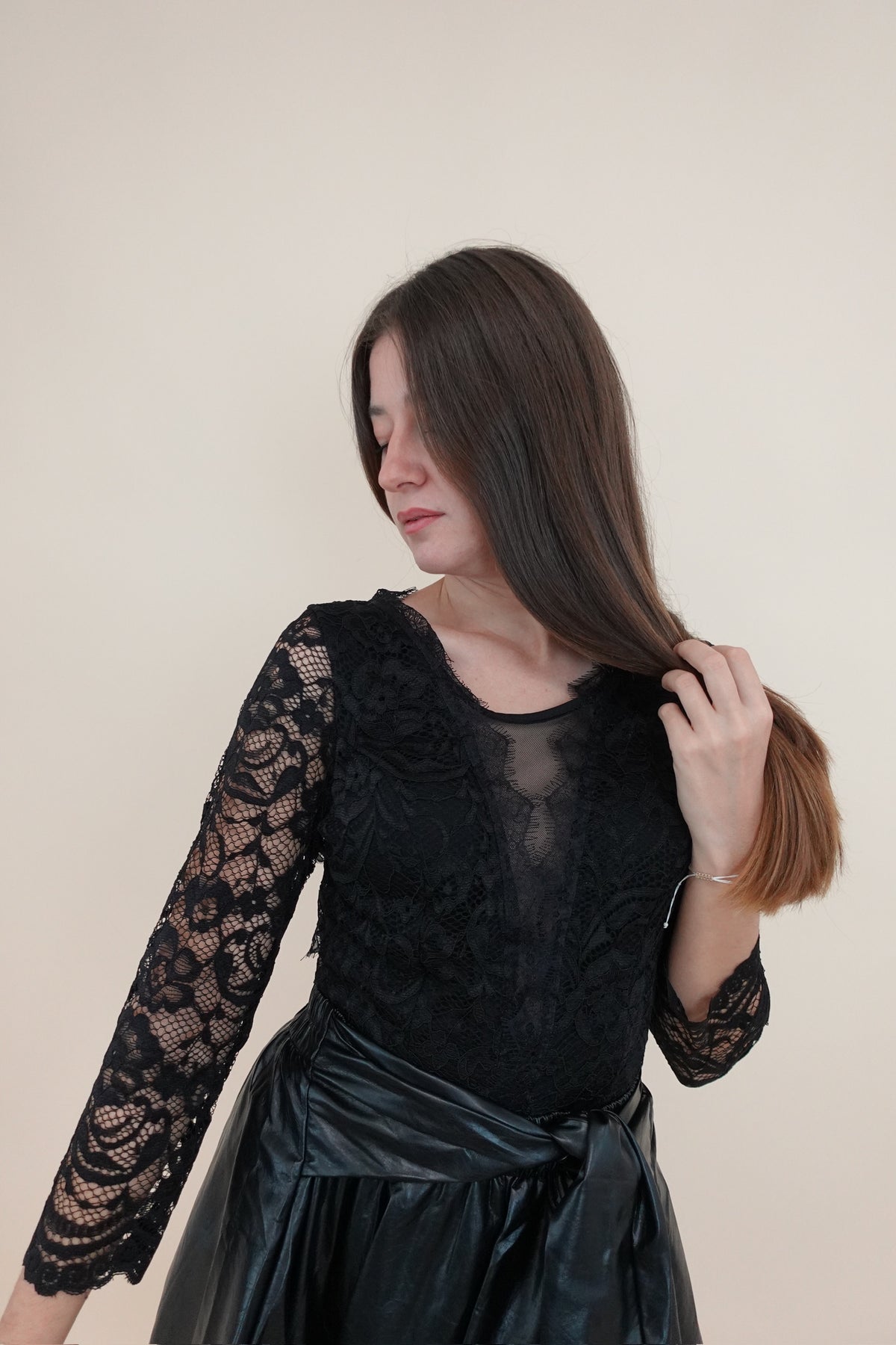 Body pizzo Black