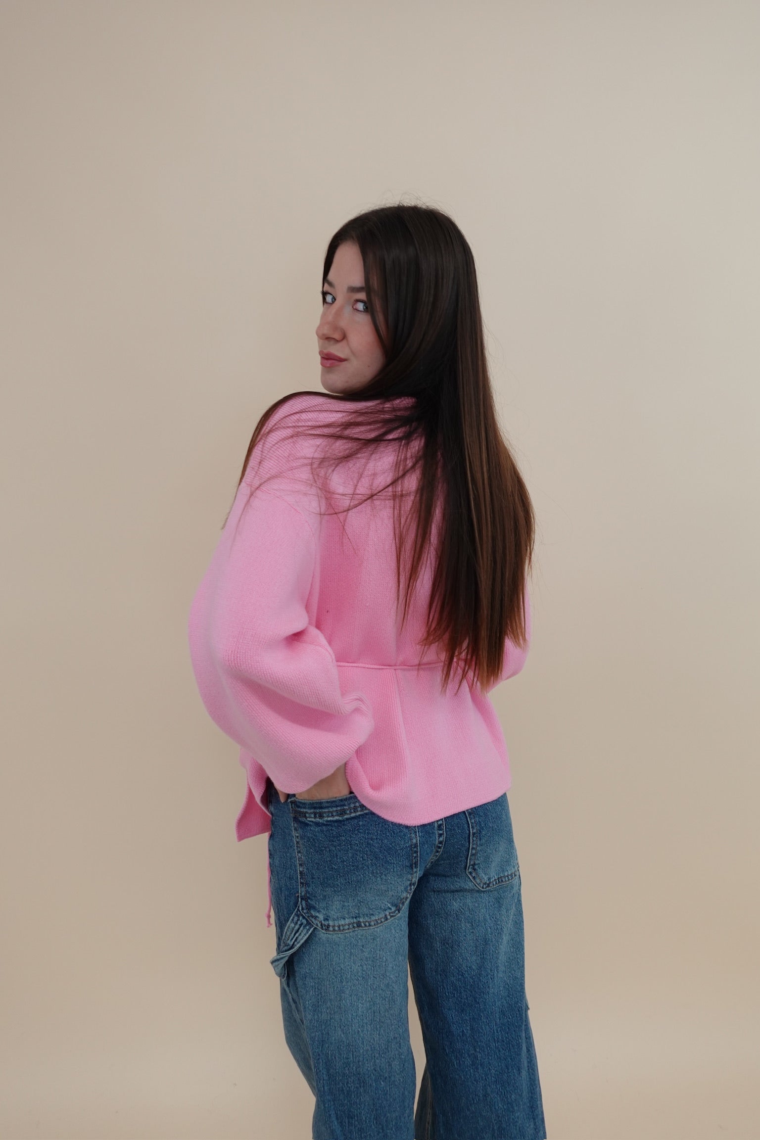 Cardigan Kimono Rosa