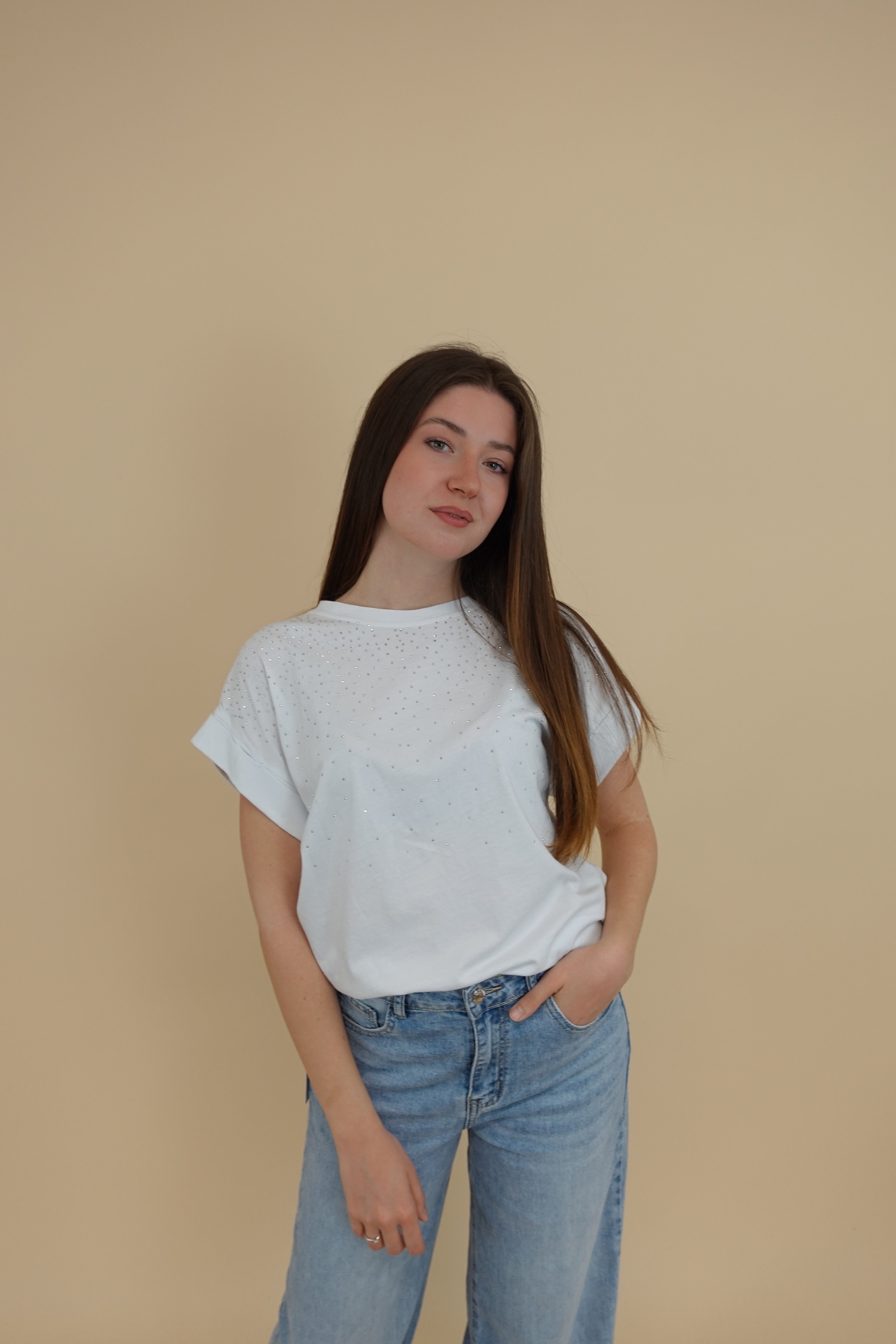 T-shirt Brillo Bianca