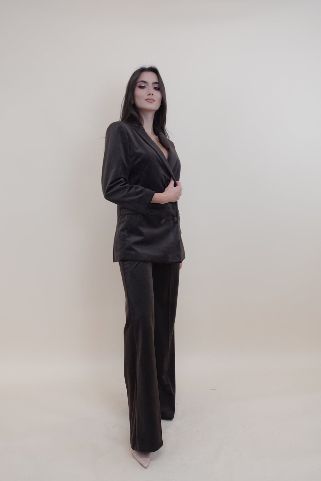 Giacca Velluto Marrone