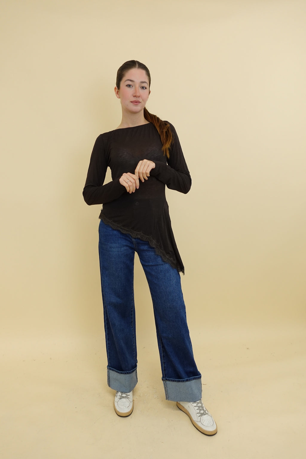 Maglia Lumina Cashmere Touch Marrone