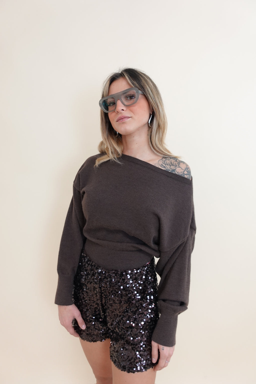 Maglia Giulia Marrone