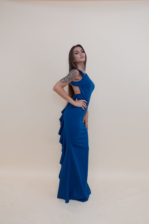 Abito Fiocco Petrolio