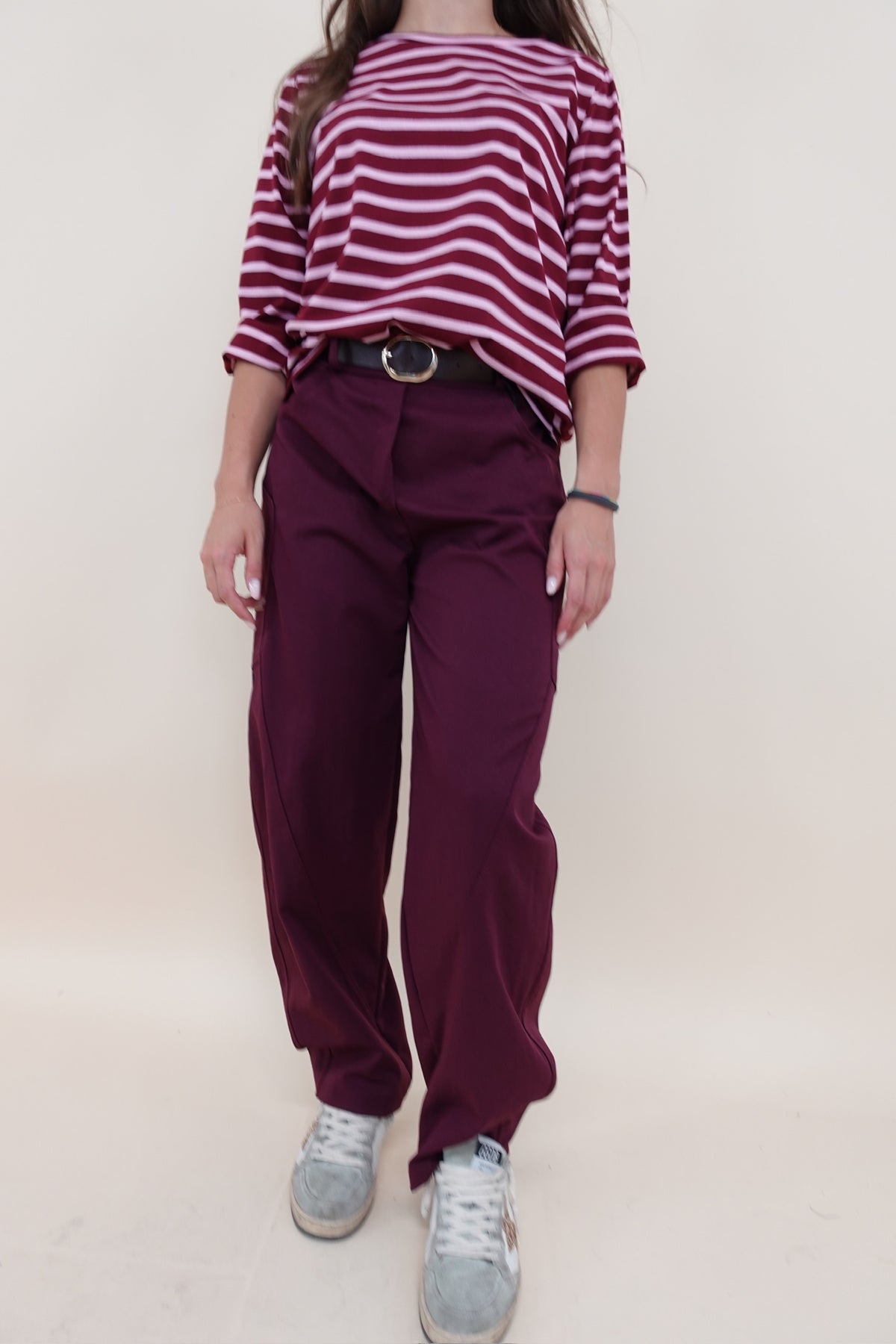 Pantalone Cargo Bordeaux